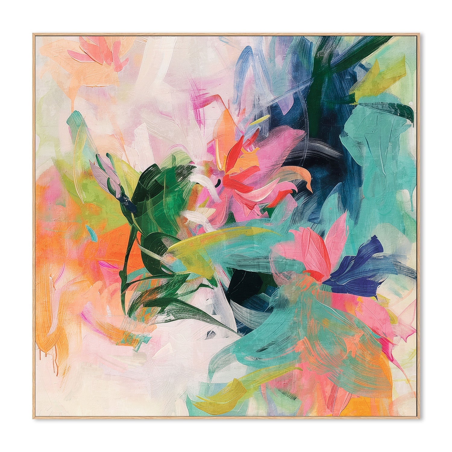 wall-art-print-canvas-poster-framed-Vibrant Whimsy, Style A-4