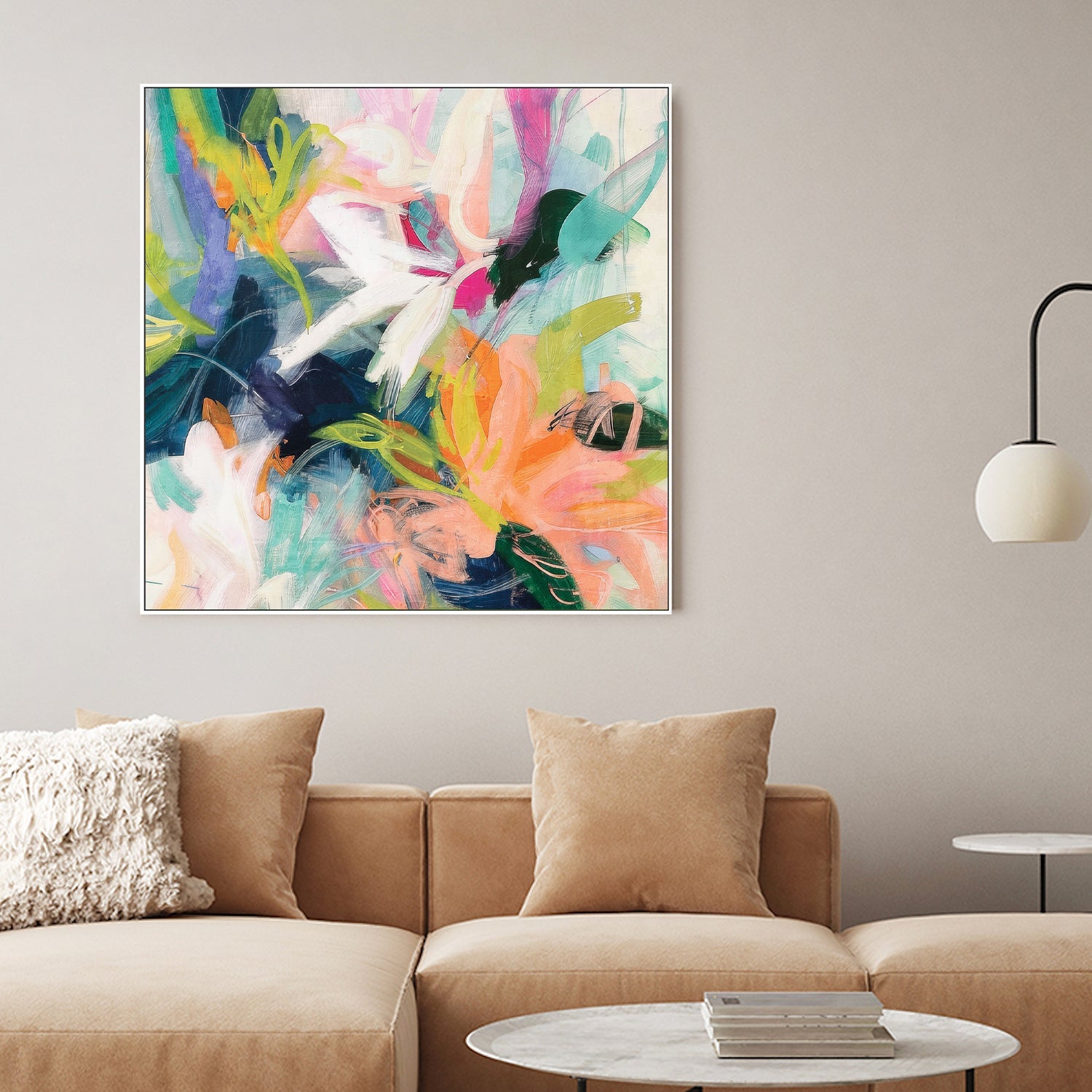 wall-art-print-canvas-poster-framed-Vibrant Whimsy, Style B-2