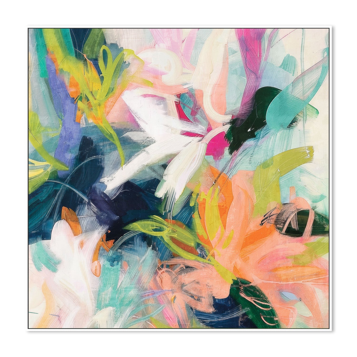 wall-art-print-canvas-poster-framed-Vibrant Whimsy, Style B-5