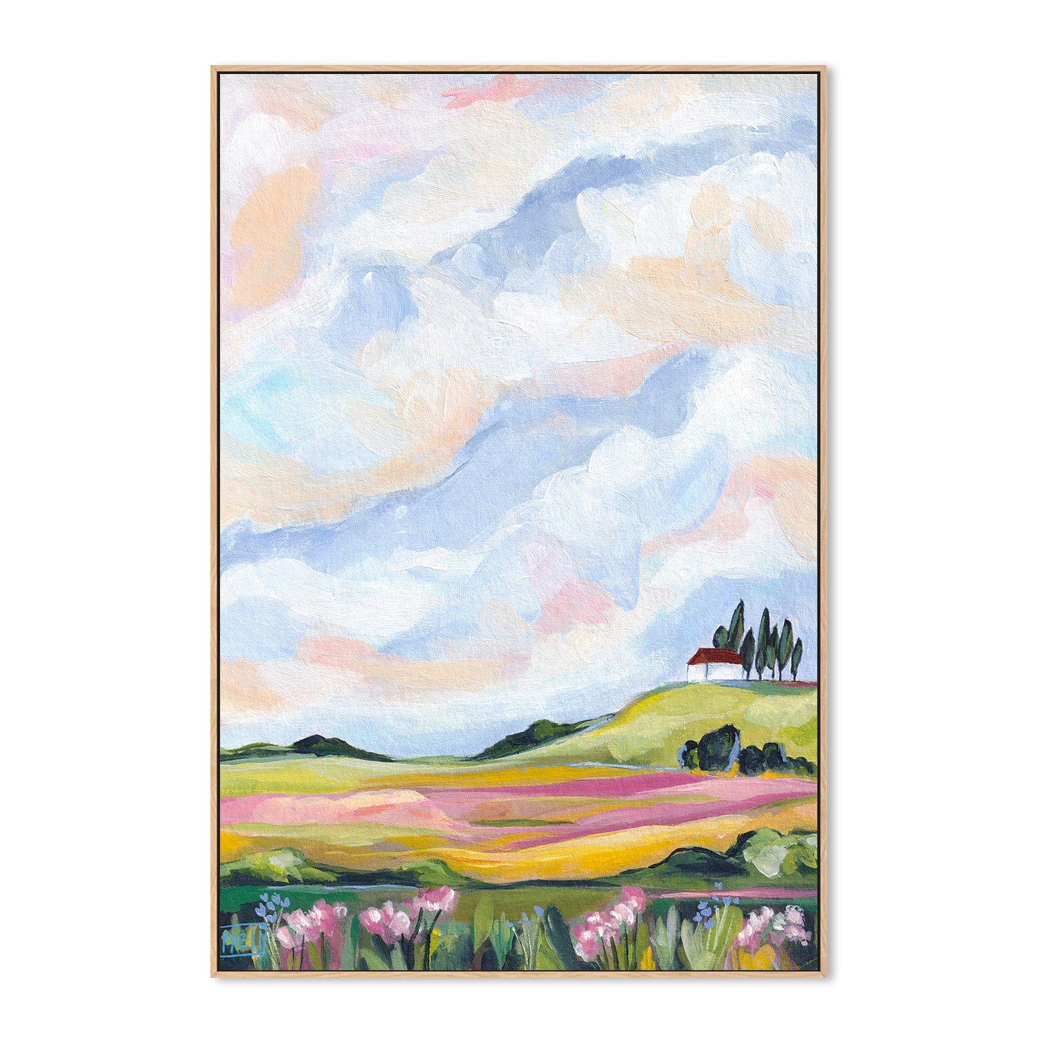 wall-art-print-canvas-poster-framed-View from the hill-4