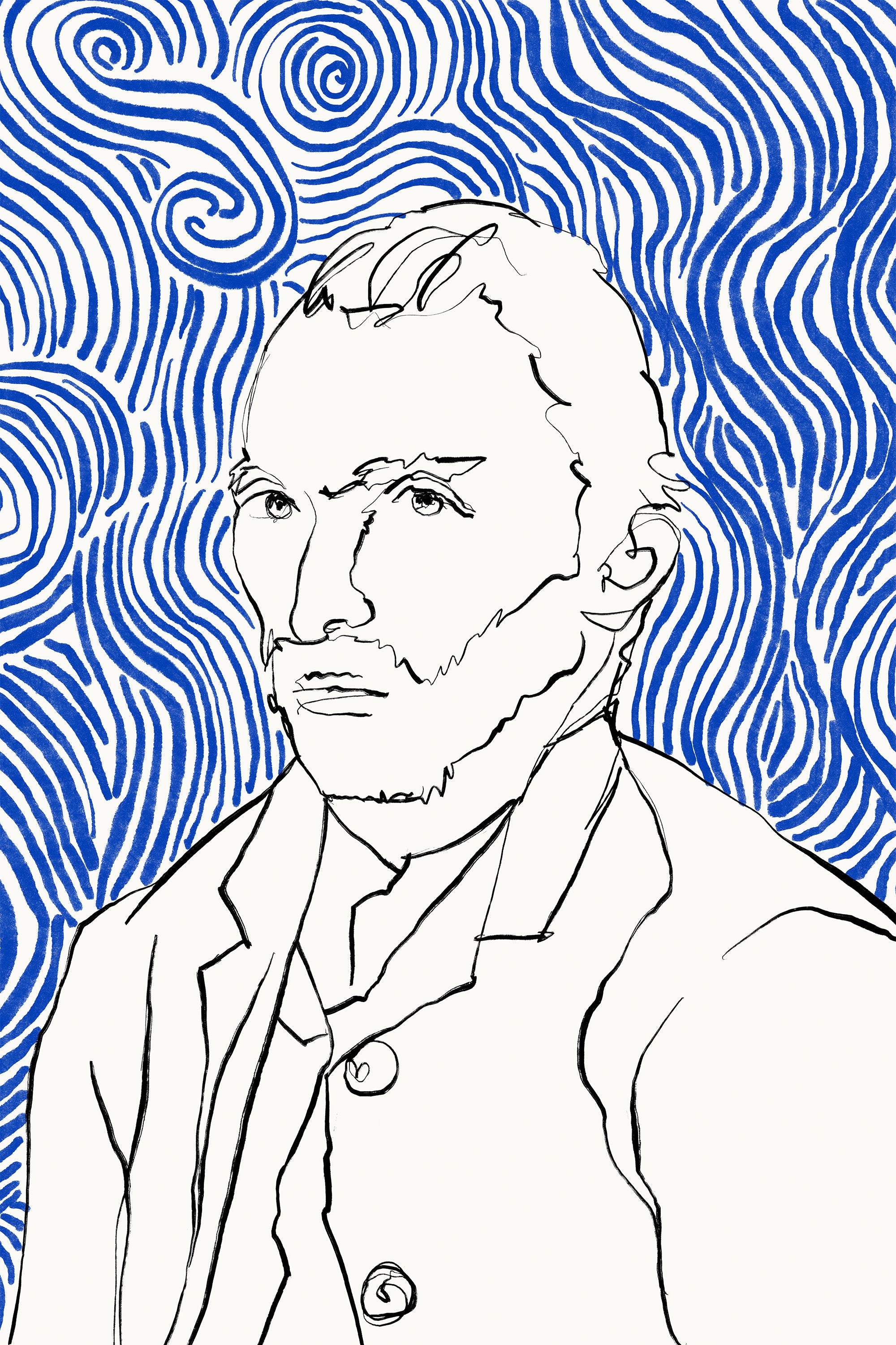 wall-art-print-canvas-poster-framed-Vincent and the Infinite Blue-1