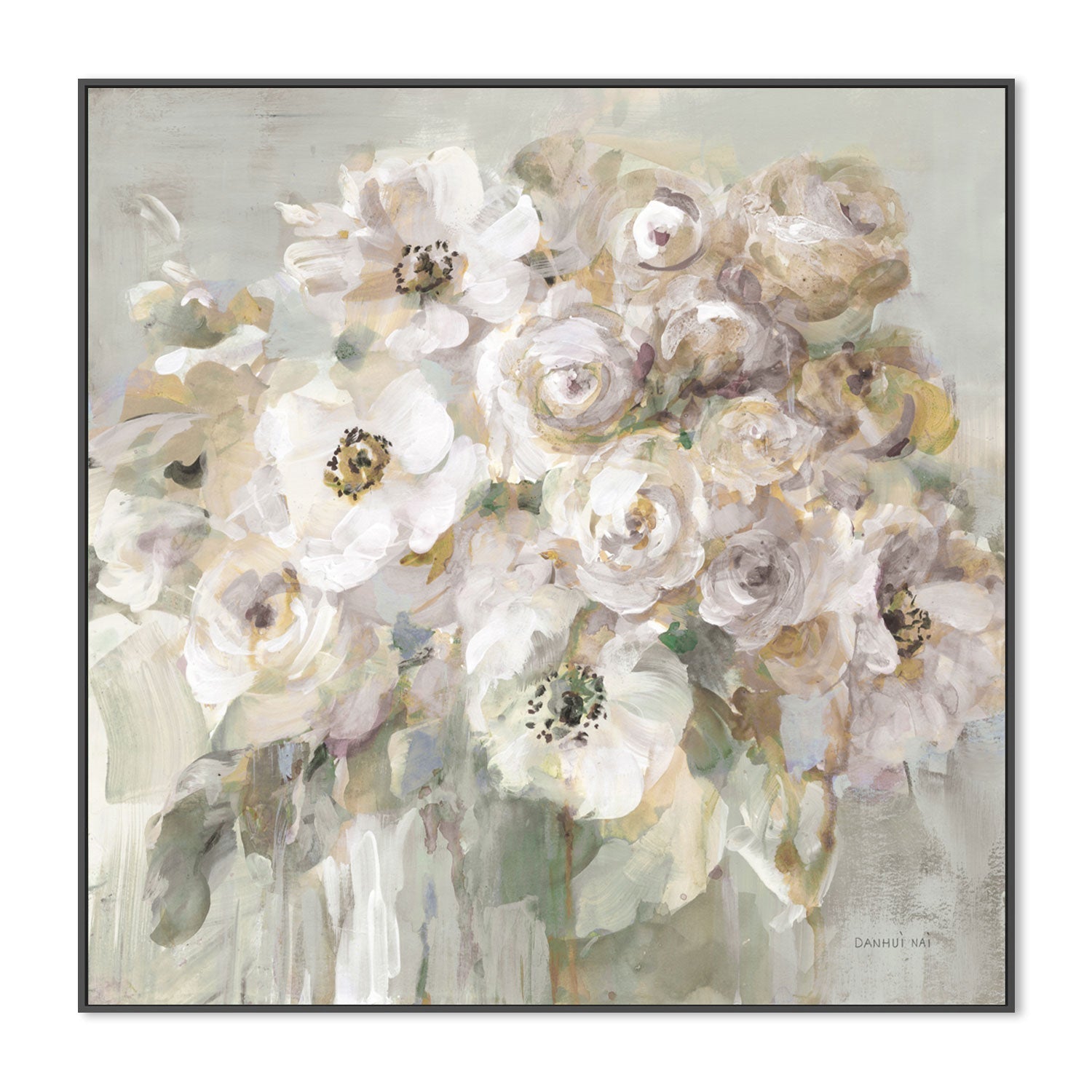 wall-art-print-canvas-poster-framed-Vintage Blooms , By Danhui Nai-GIOIA-WALL-ART