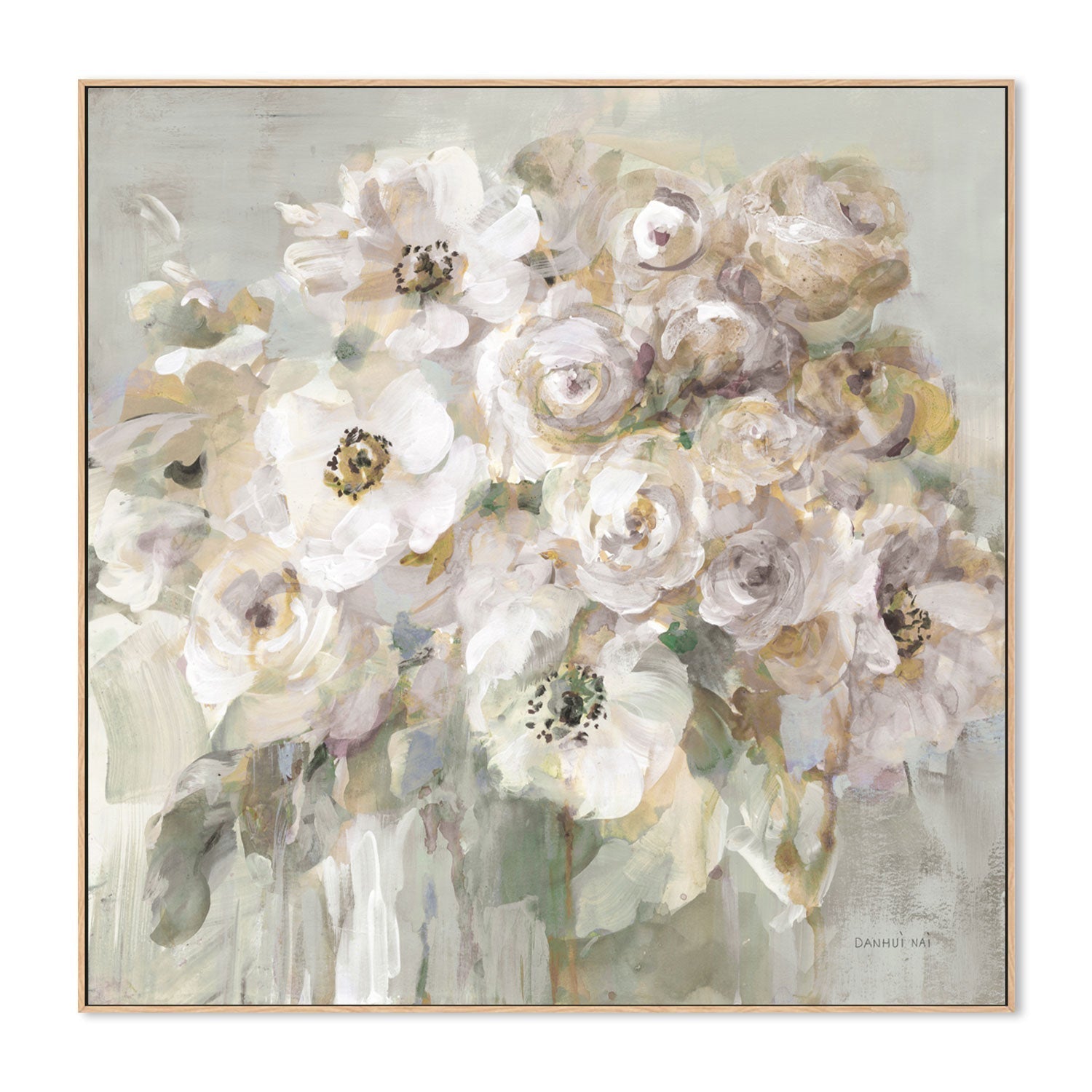 wall-art-print-canvas-poster-framed-Vintage Blooms , By Danhui Nai-GIOIA-WALL-ART