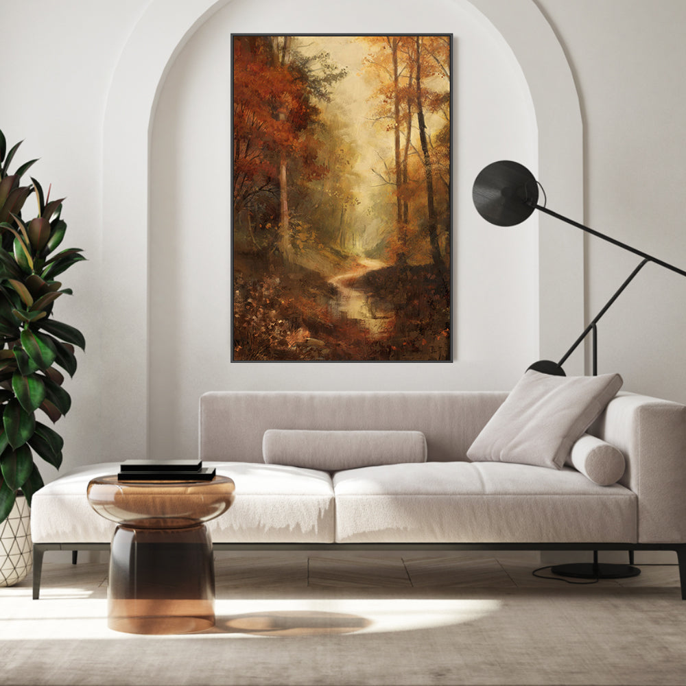 wall-art-print-canvas-poster-framed-Vintage Fall Landscape, Style A , By Nina Blue-2