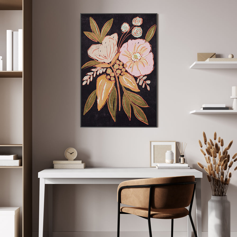 wall-art-print-canvas-poster-framed-Vintage Floral , By Lisa Nohren-7