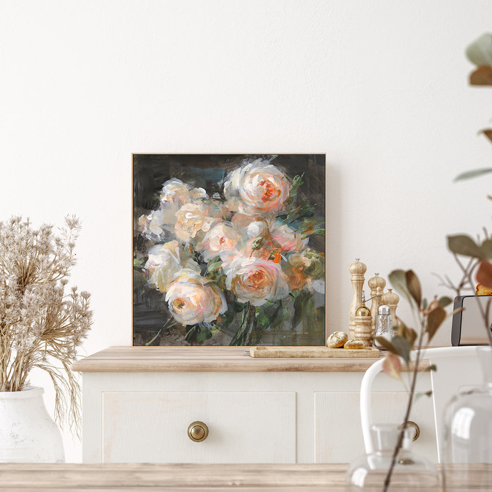 wall-art-print-canvas-poster-framed-Vintage Roses , By Danhui Nai-GIOIA-WALL-ART