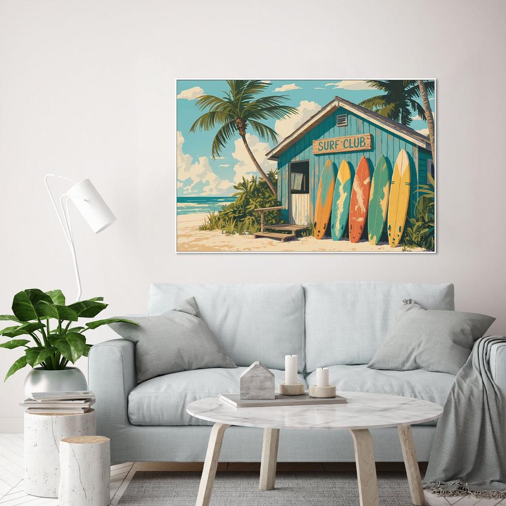 wall-art-print-canvas-poster-framed-Vintage Surf Club Beach-9