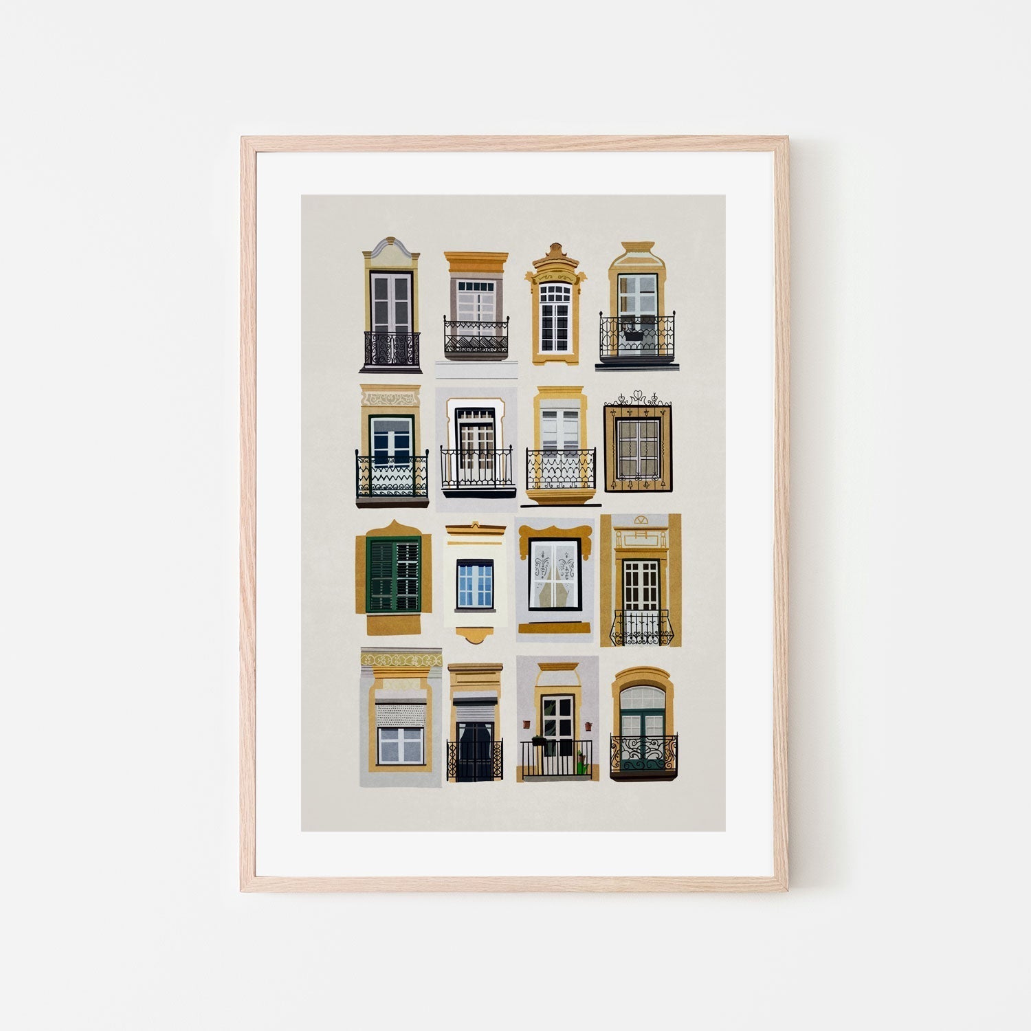 wall-art-print-canvas-poster-framed-Vintage Windows , By Emel Tunaboylu-GIOIA-WALL-ART