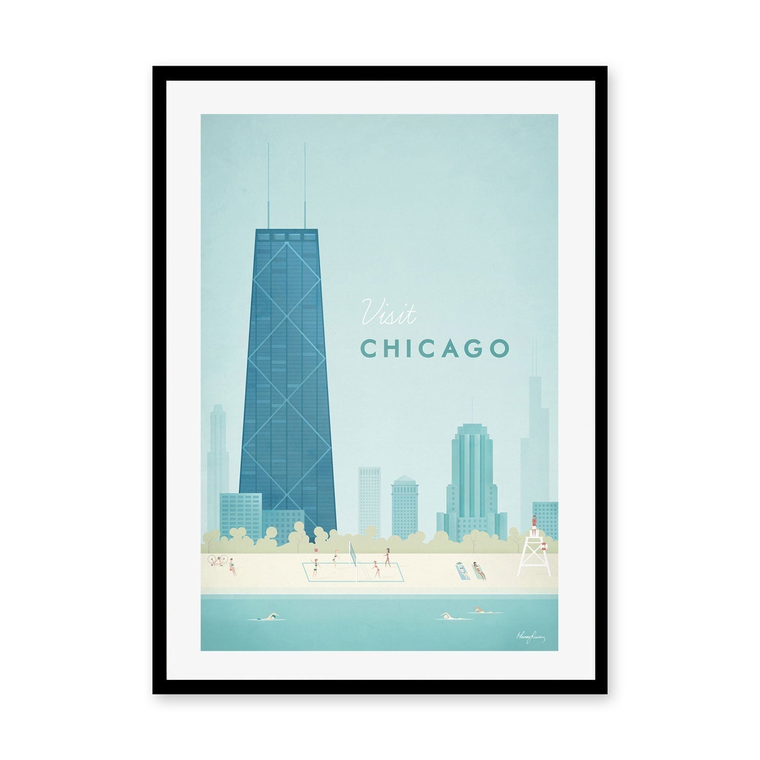 wall-art-print-canvas-poster-framed-Visit Chicago, United States , By Henry Rivers-GIOIA-WALL-ART