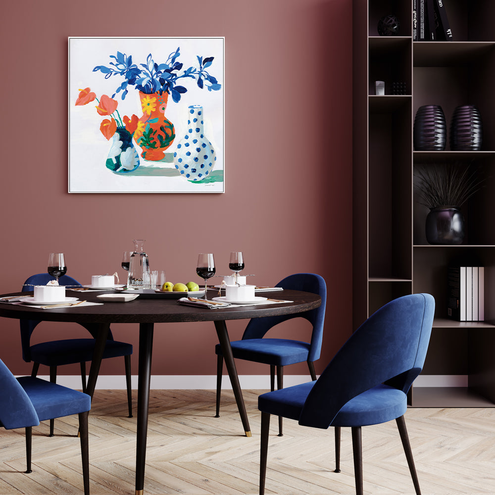 wall-art-print-canvas-poster-framed-Vivid Vases , By Danhui Nai-GIOIA-WALL-ART