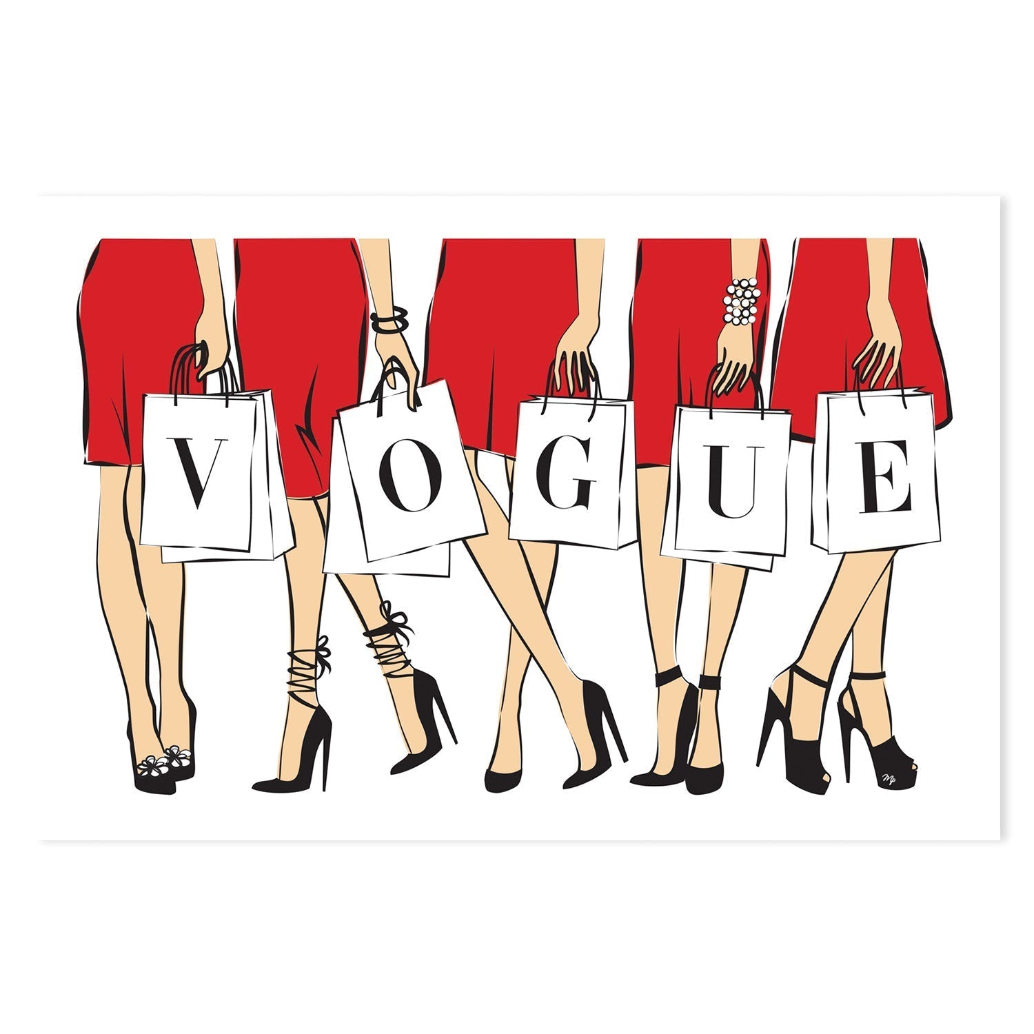 wall-art-print-canvas-poster-framed-Vogue Girls-GIOIA-WALL-ART