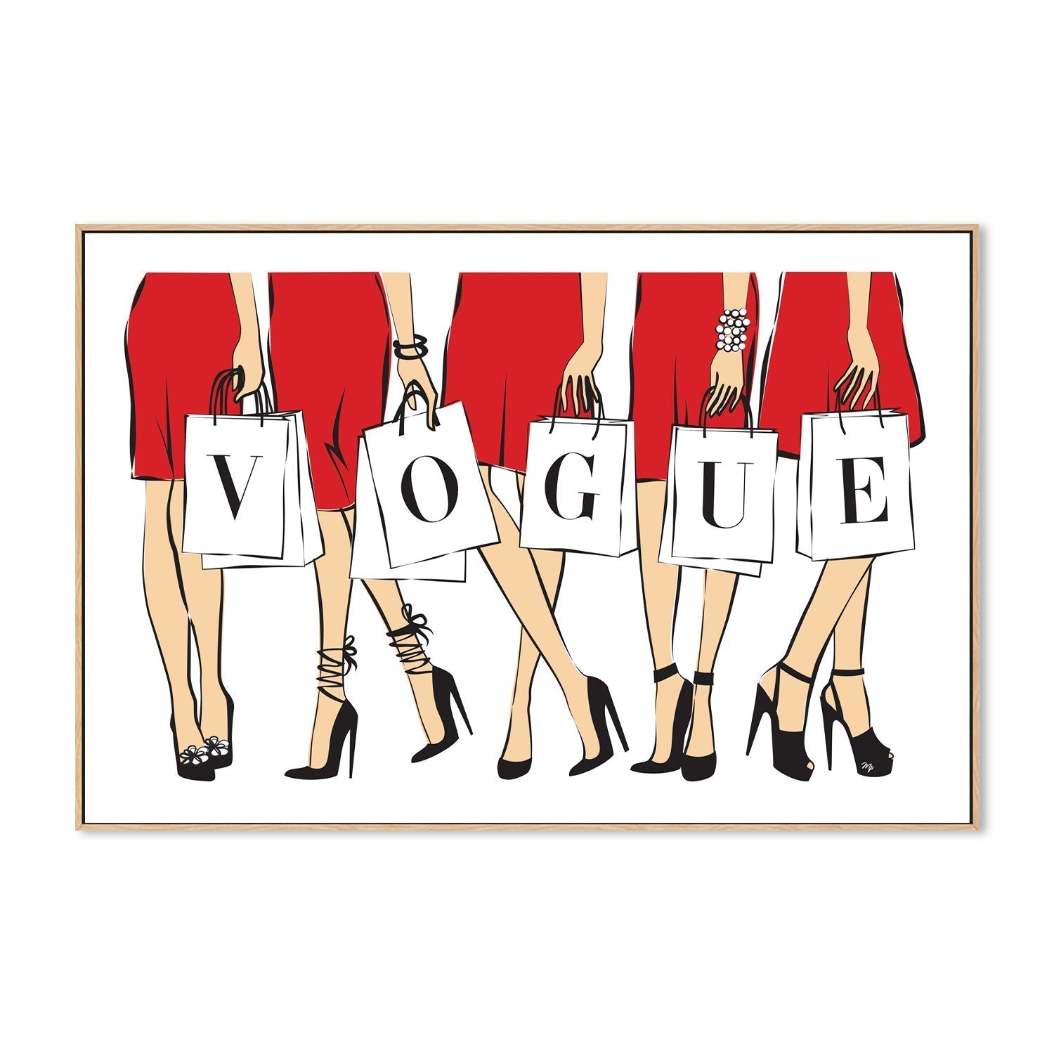 wall-art-print-canvas-poster-framed-Vogue Girls-GIOIA-WALL-ART