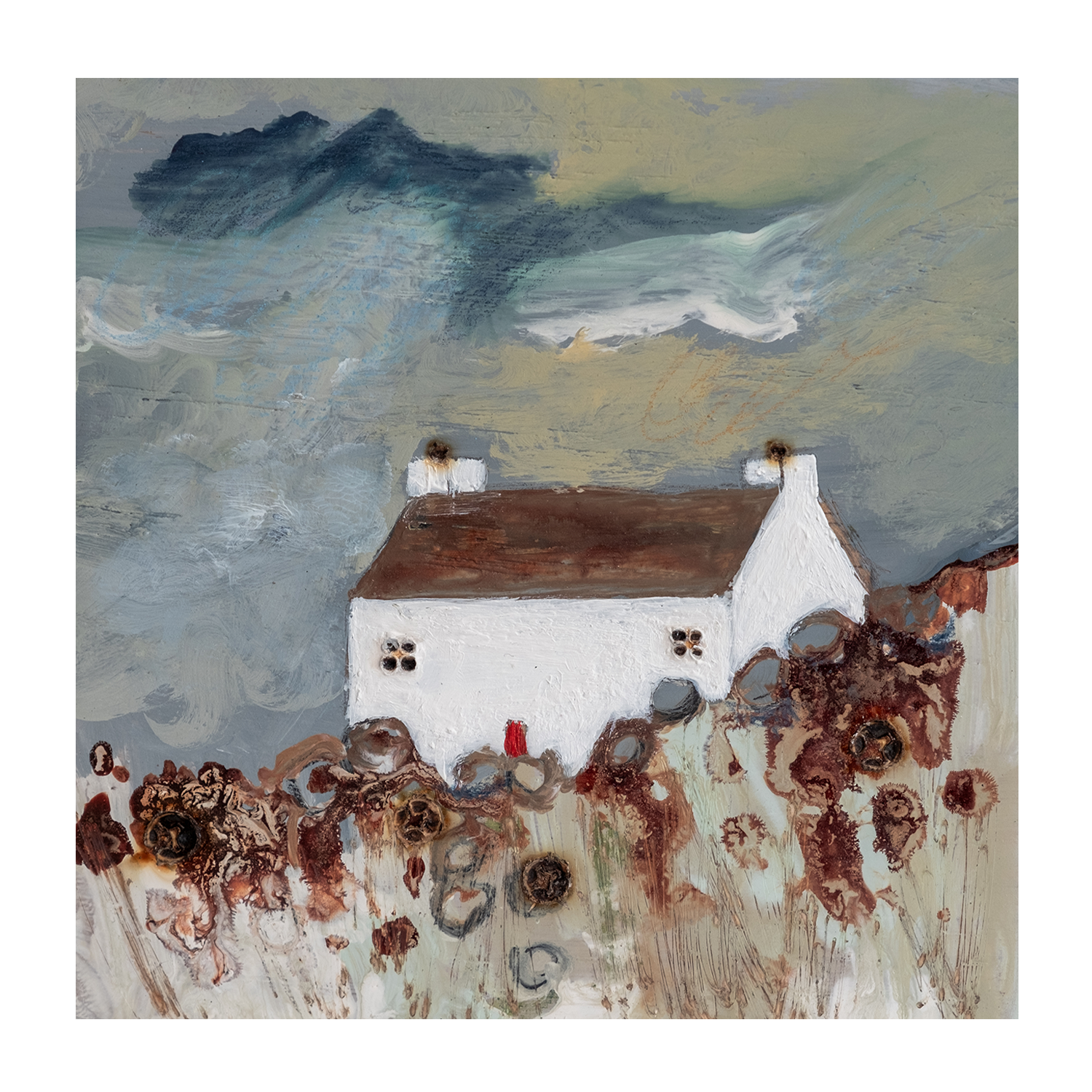 wall-art-print-canvas-poster-framed-Waiting For A Down Pour , By Louise O'Hara-1