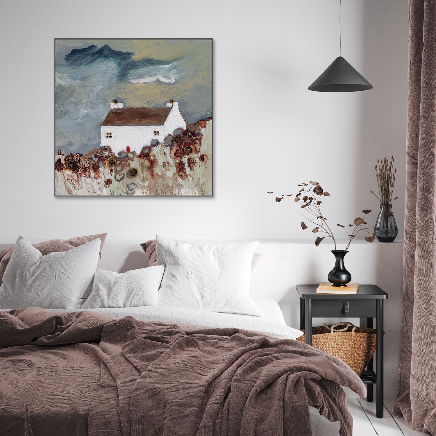 wall-art-print-canvas-poster-framed-Waiting For A Down Pour , By Louise O'Hara-7
