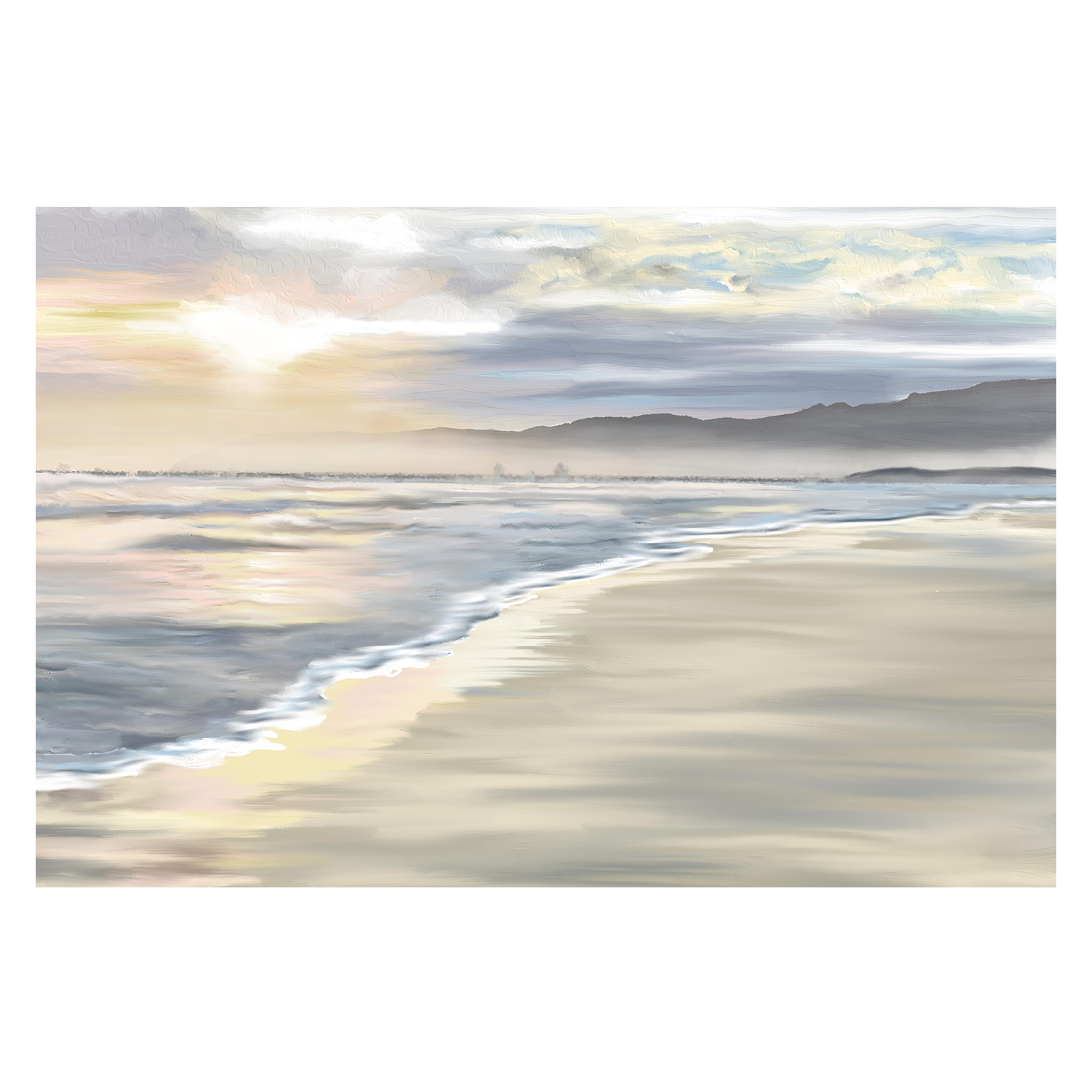 wall-art-print-canvas-poster-framed-'Walk with Me', Grotto Beach, Hermanus, South Africa , By Jenna Alheit-1