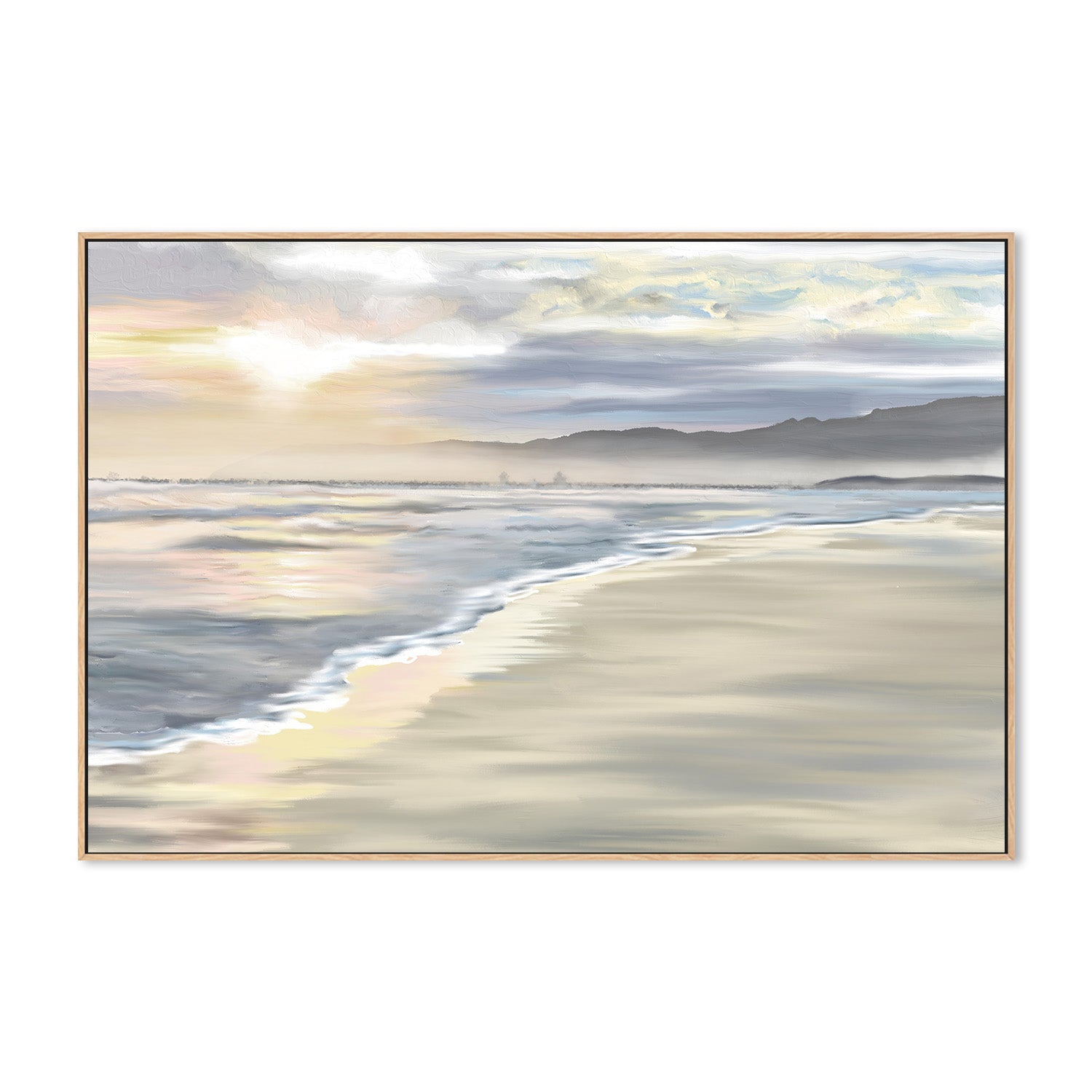 wall-art-print-canvas-poster-framed-'Walk with Me', Grotto Beach, Hermanus, South Africa , By Jenna Alheit-4