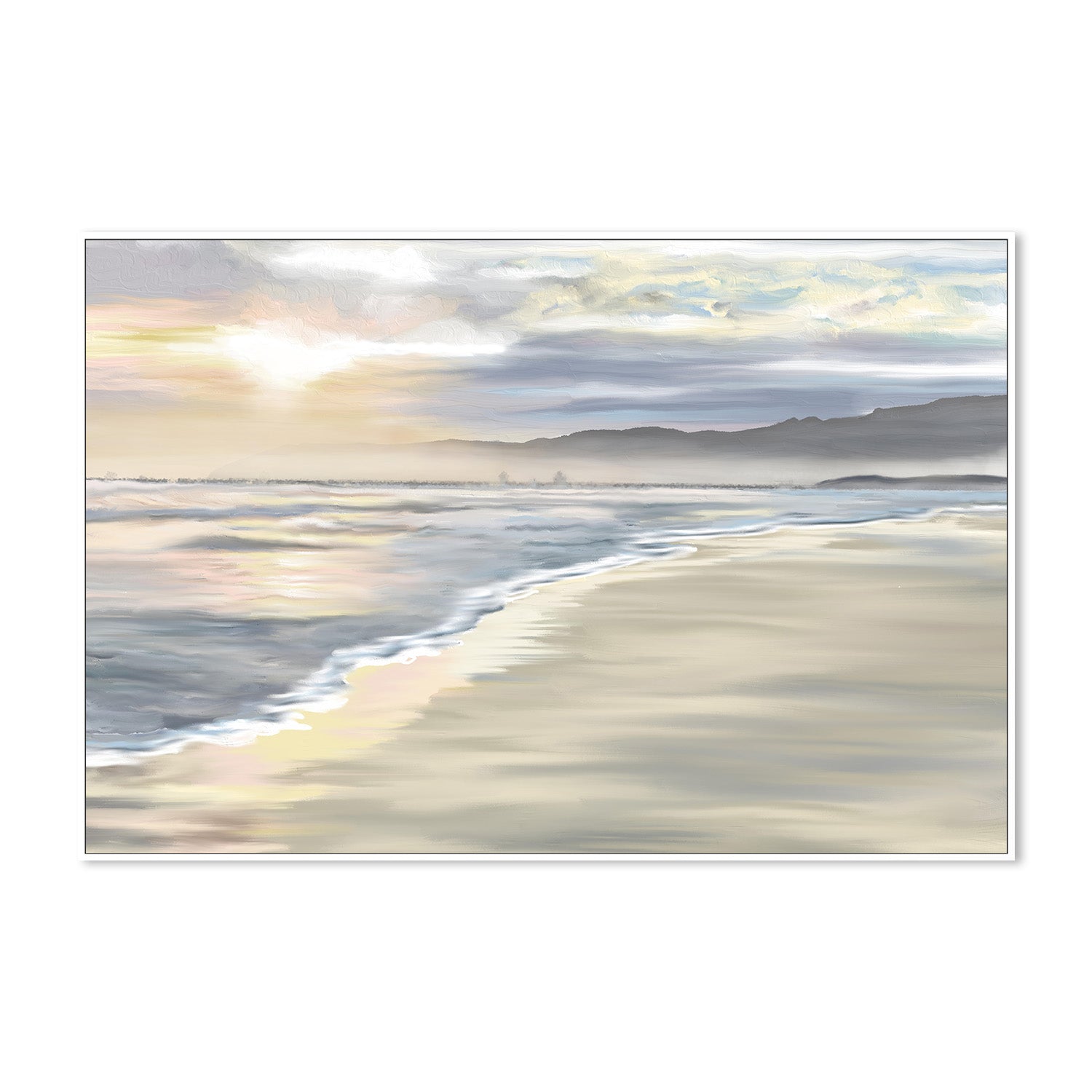 wall-art-print-canvas-poster-framed-'Walk with Me', Grotto Beach, Hermanus, South Africa , By Jenna Alheit-5