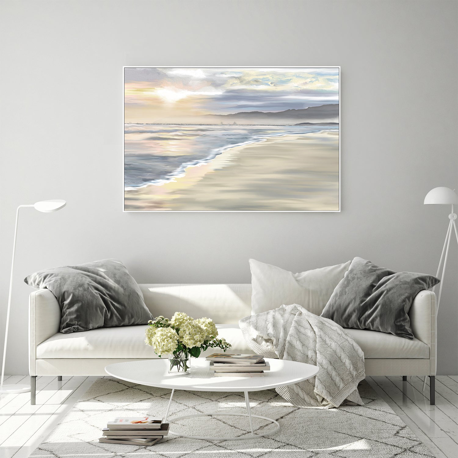 wall-art-print-canvas-poster-framed-'Walk with Me', Grotto Beach, Hermanus, South Africa , By Jenna Alheit-7