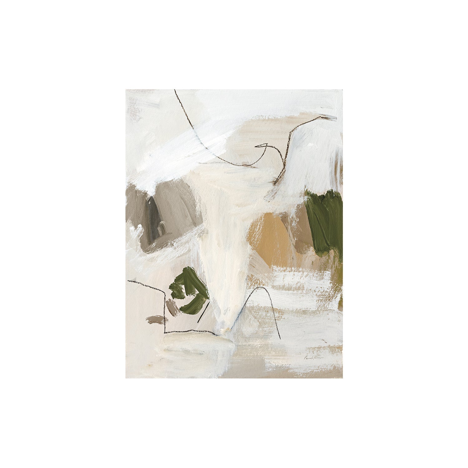 wall-art-print-canvas-poster-framed-Warm Abstract II , By Pamela Munger-1
