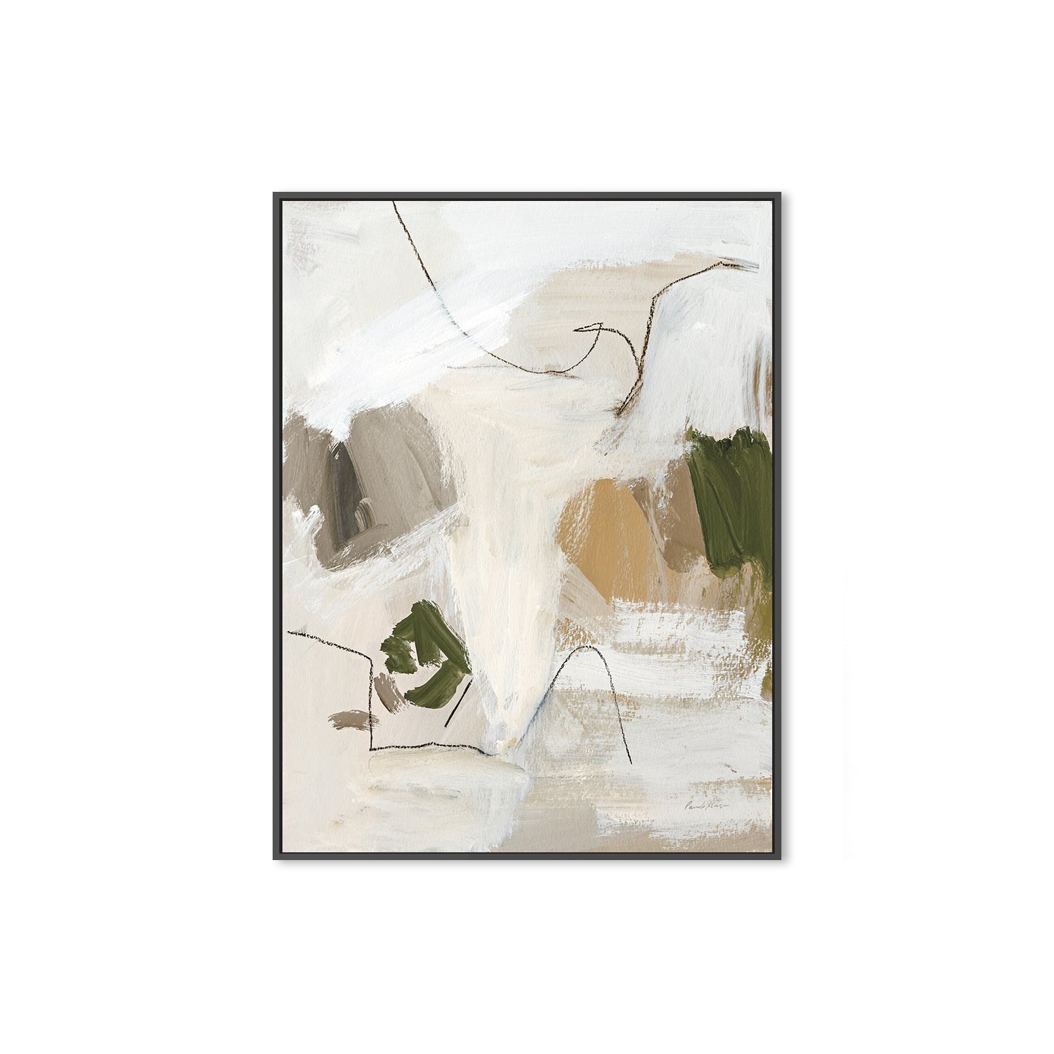 wall-art-print-canvas-poster-framed-Warm Abstract II , By Pamela Munger-3