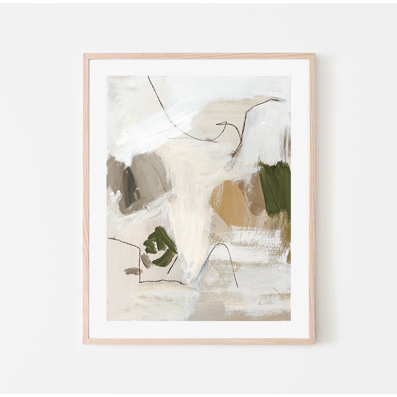 wall-art-print-canvas-poster-framed-Warm Abstract II , By Pamela Munger-6