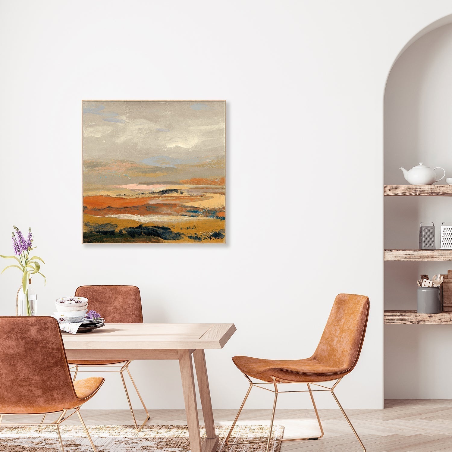 wall-art-print-canvas-poster-framed-Warm Bay, Style B-by-Silvia Vassileva-Gioia Wall Art