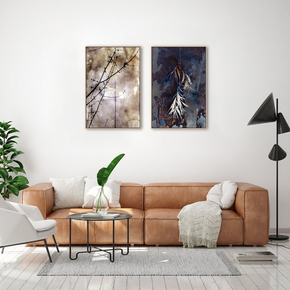 wall-art-print-canvas-poster-framed-Warm Skies And Purple Leaves, Set Of 2-by-Krista Mccurdy-Gioia Wall Art