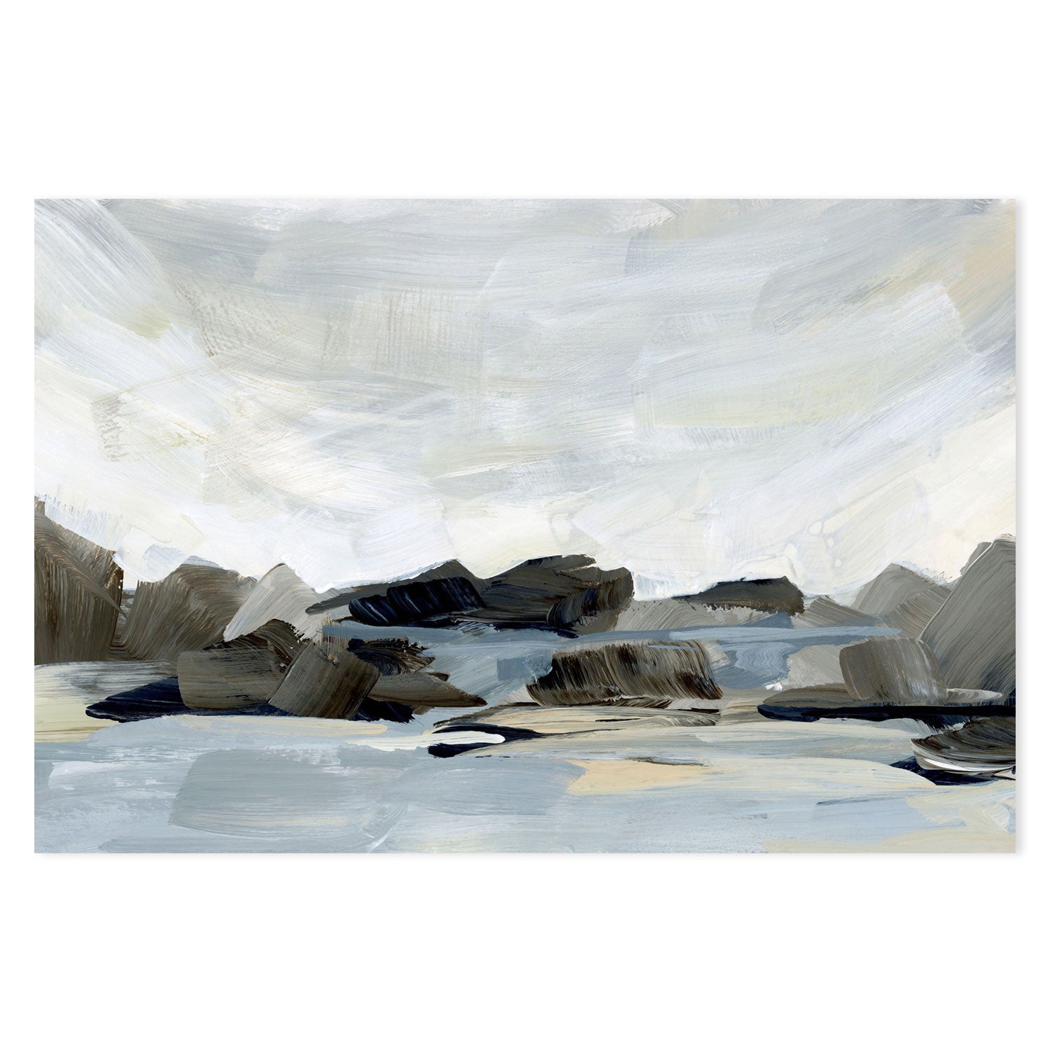 wall-art-print-canvas-poster-framed-Washed Out, Style D & E, Set of 2-by-Emily Wood-Gioia Wall Art