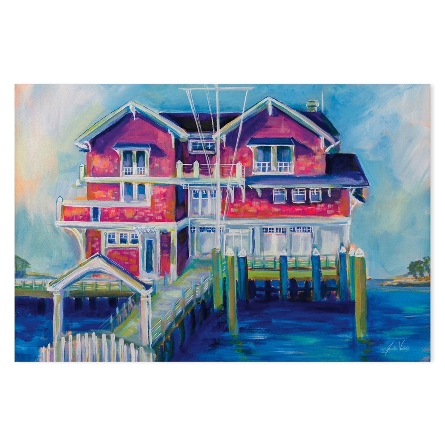 wall-art-print-canvas-poster-framed-Watch Hill Yacht Club-by-Jeanette Vertentes-Gioia Wall Art