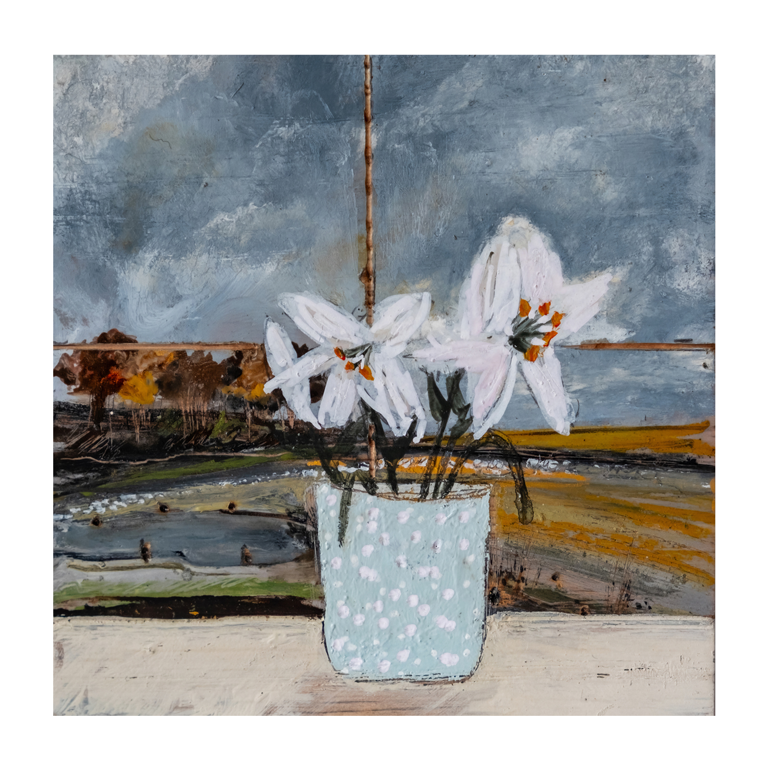 wall-art-print-canvas-poster-framed-Watching The Storm Clouds Gather , By Louise O'hara-1