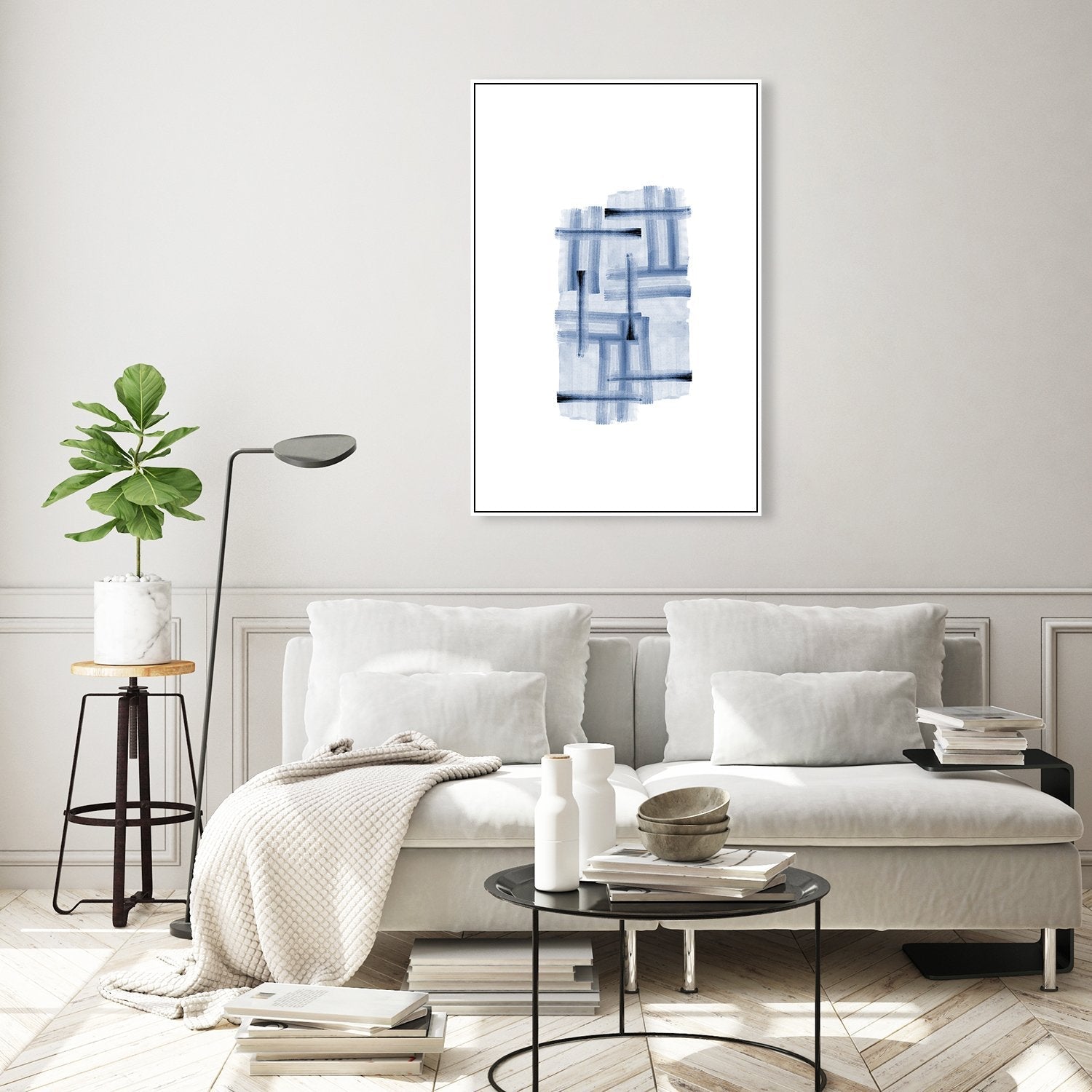 wall-art-print-canvas-poster-framed-Watercolour Stroke Wash-by-Danushka Abeygoda-Gioia Wall Art