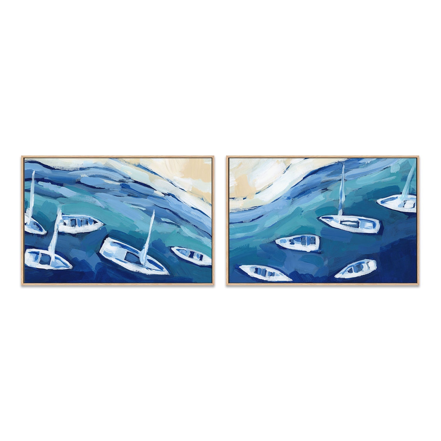 wall-art-print-canvas-poster-framed-Waters Of Crete , Style A & B, Set Of 2 , By Jetty Home-4