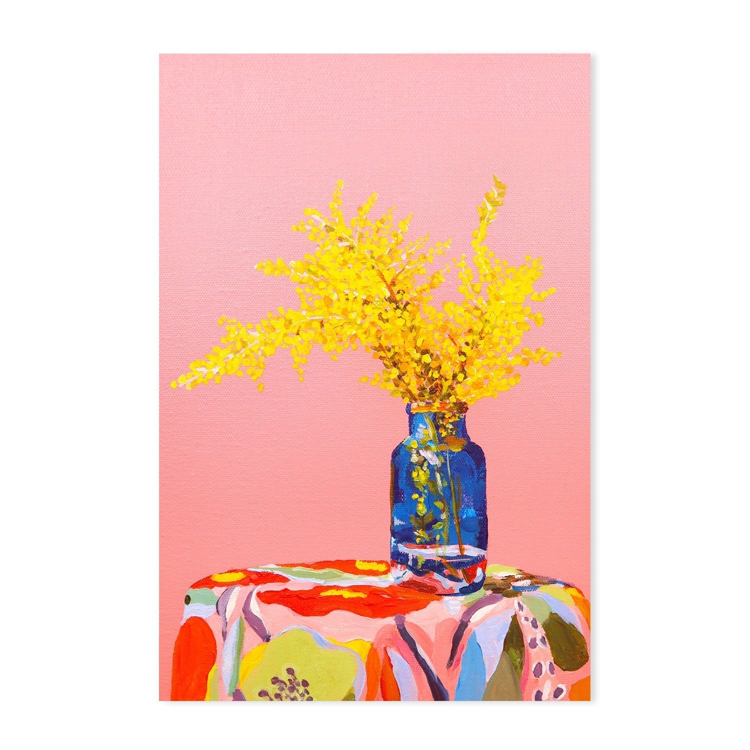 wall-art-print-canvas-poster-framed-Wattle Flowers , By Julia Ockert-GIOIA-WALL-ART
