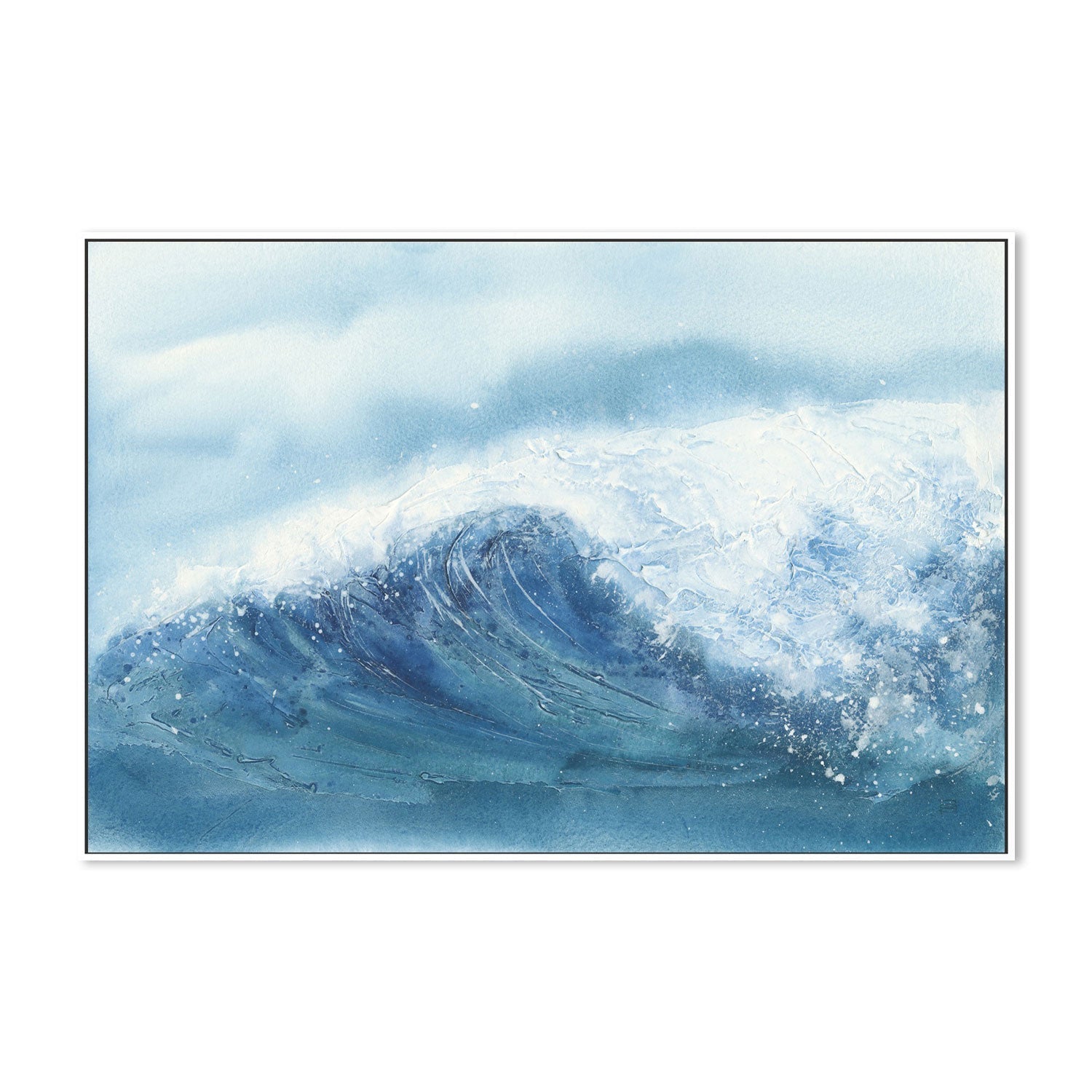 wall-art-print-canvas-poster-framed-Waves, Style B-by-Chris Paschke-Gioia Wall Art