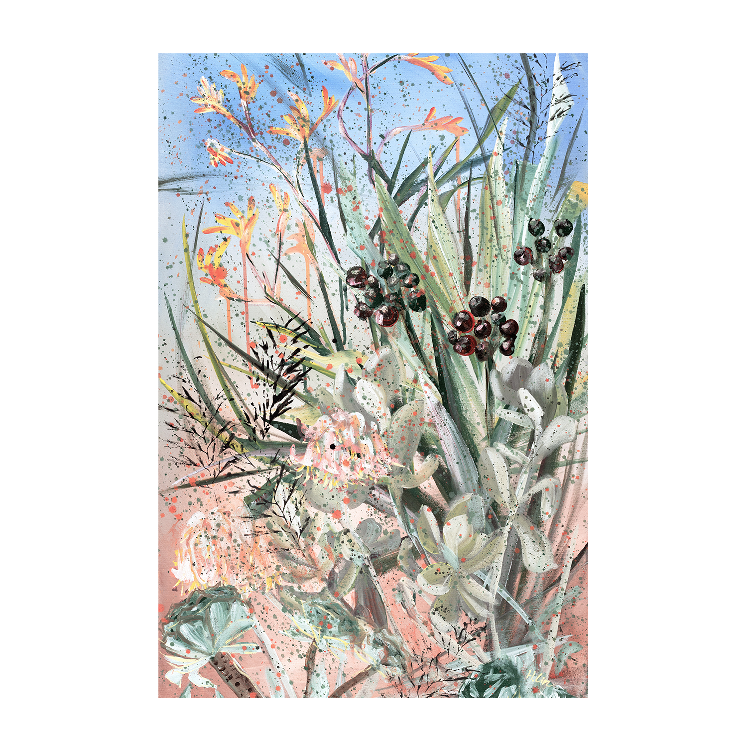 wall-art-print-canvas-poster-framed-We Are One, Australian Garden , By Hsin Lin-1