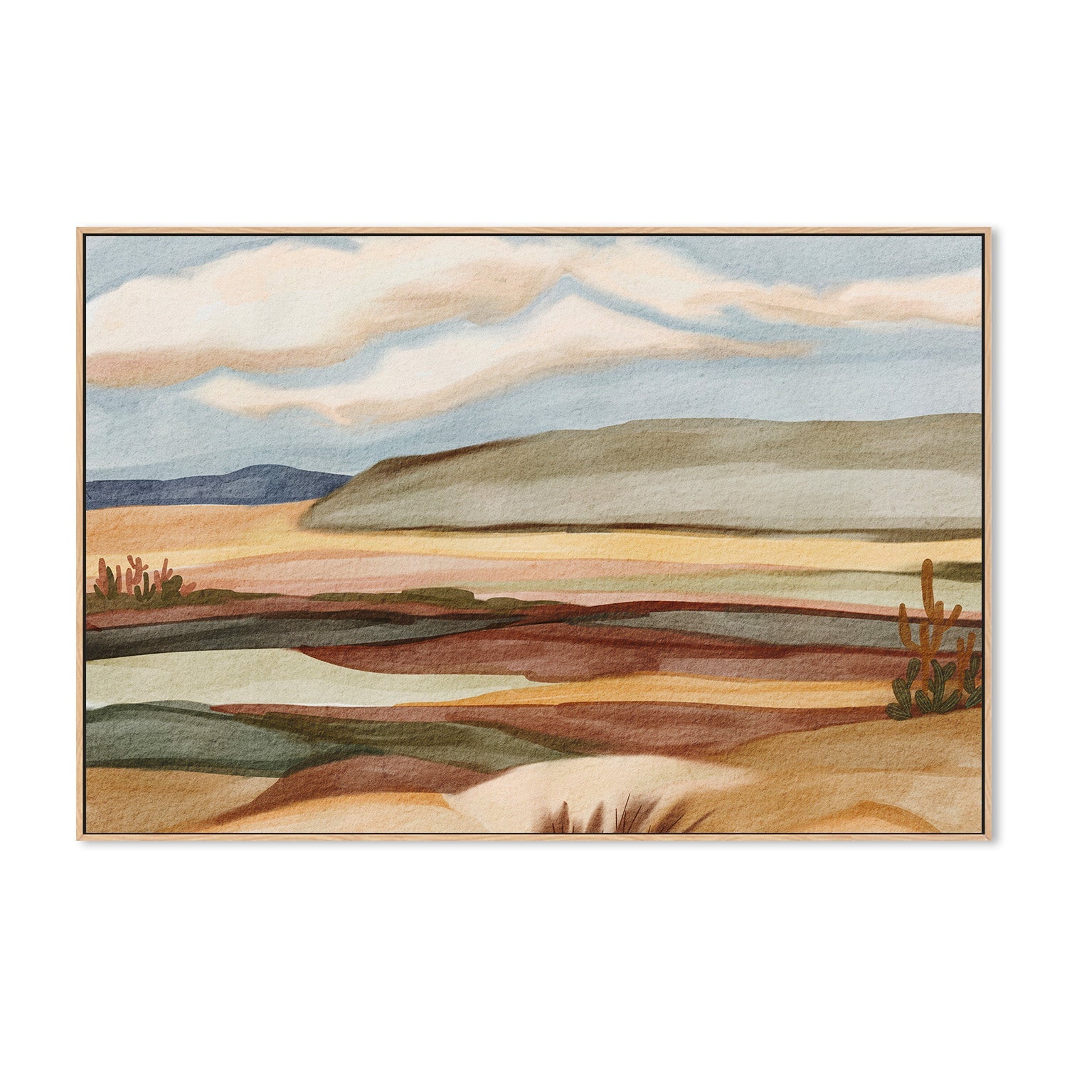 wall-art-print-canvas-poster-framed-Western Americana Landscape , By Nikita Jariwala-4