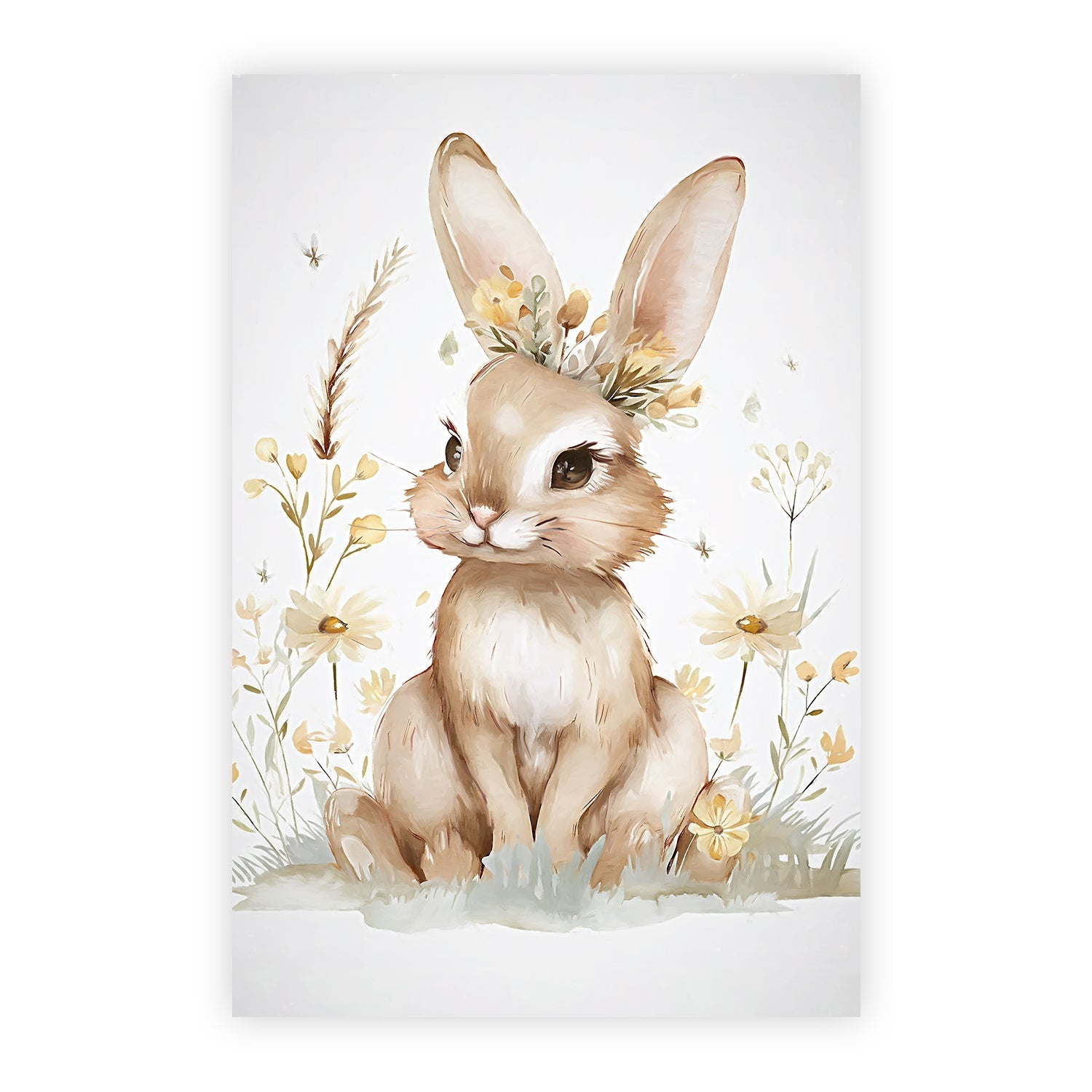wall-art-print-canvas-poster-framed-Whimsical Baby Animals , Style A , By Accent Art Studio-1