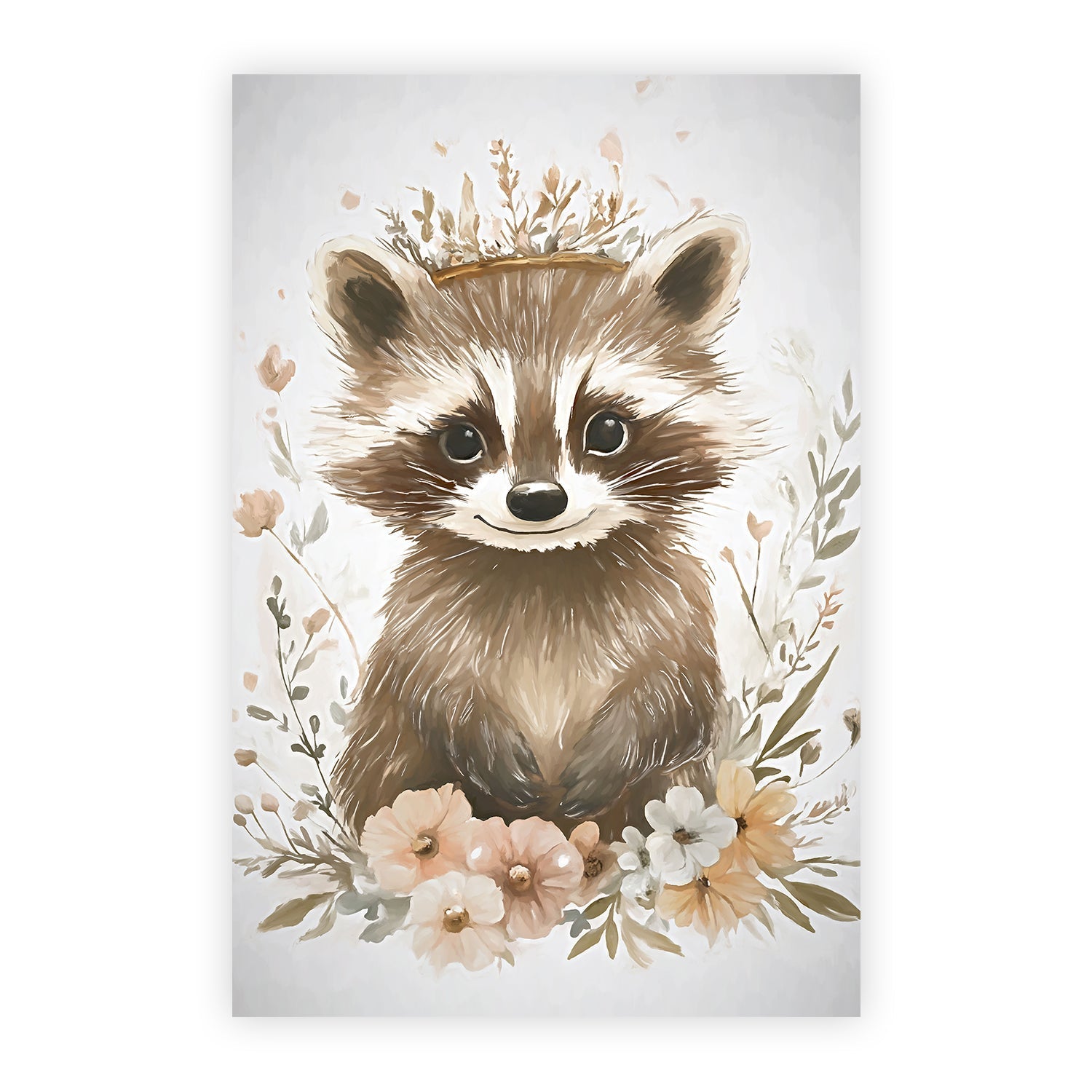 wall-art-print-canvas-poster-framed-Whimsical Baby Animals , Style D , By Accent Art Studio-1