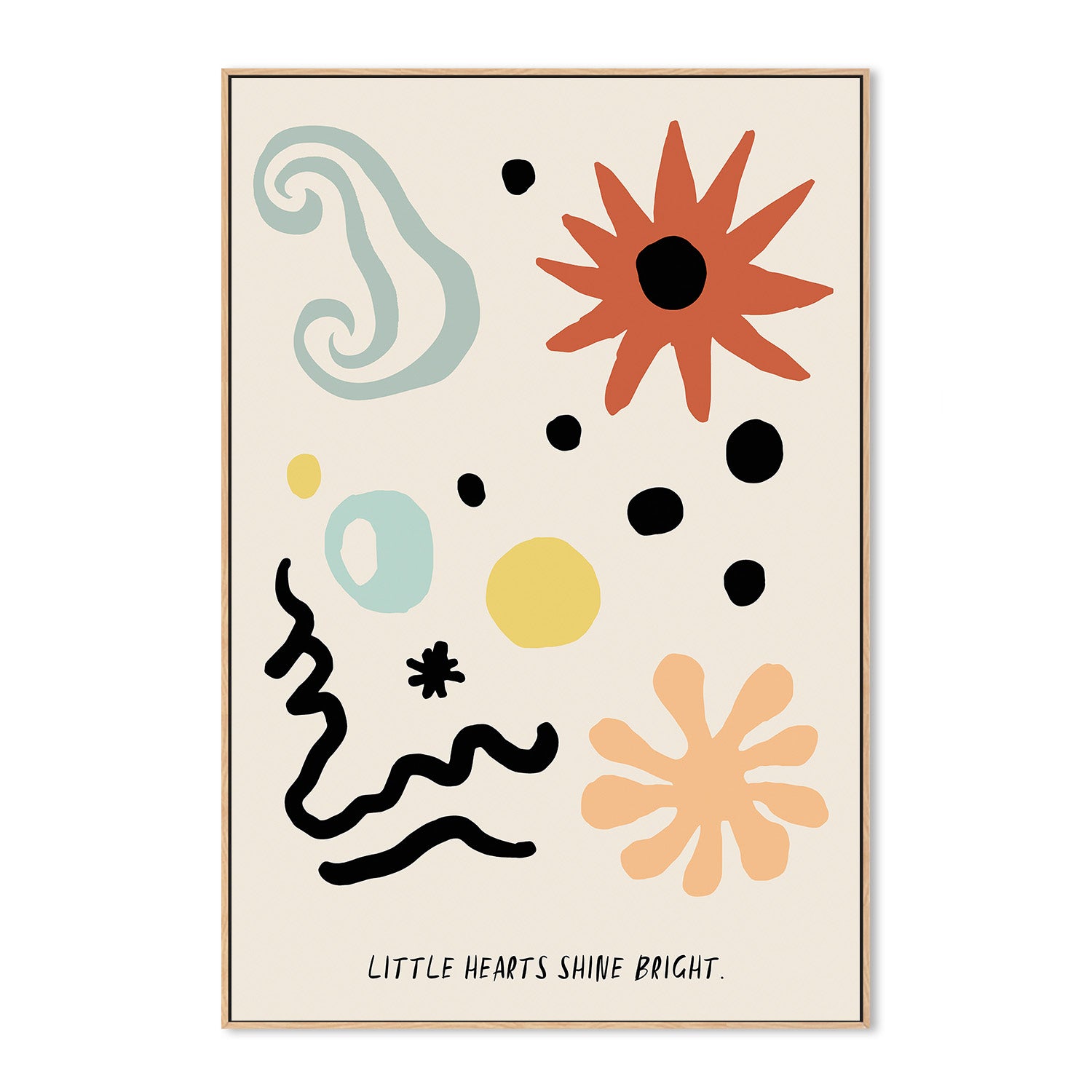 wall-art-print-canvas-poster-framed-Whimsical Shapes Dance-4