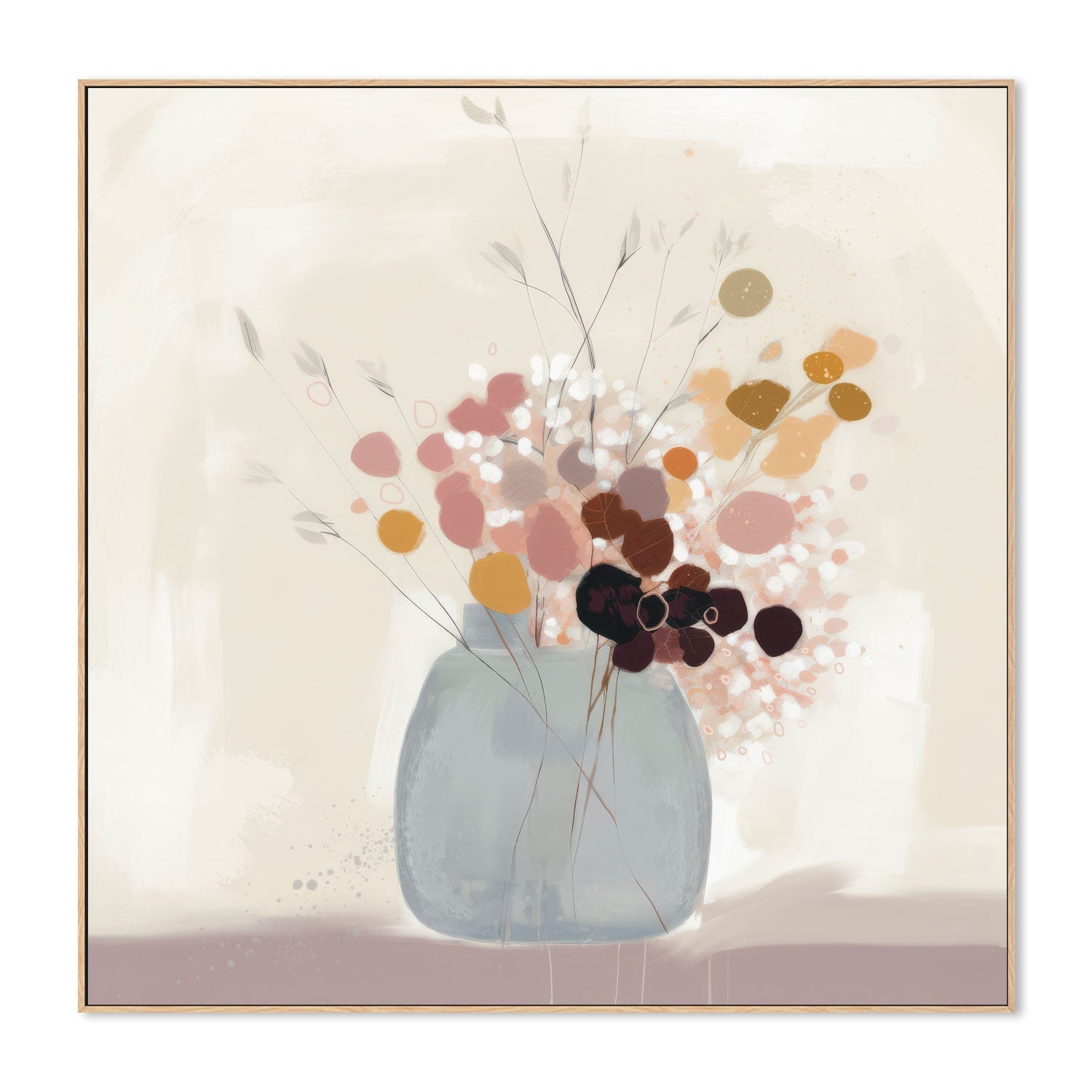wall-art-print-canvas-poster-framed-Whimsy Blooms , By Bella Eve-4