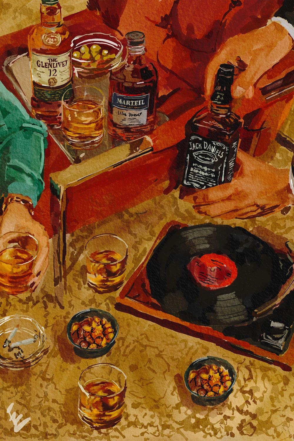 wall-art-print-canvas-poster-framed-Whiskey tasting-1