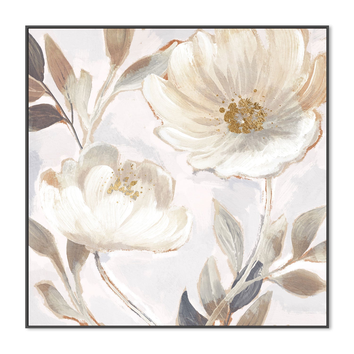 wall-art-print-canvas-poster-framed-Whisper White Florals, Style B , By Nina Blue-3