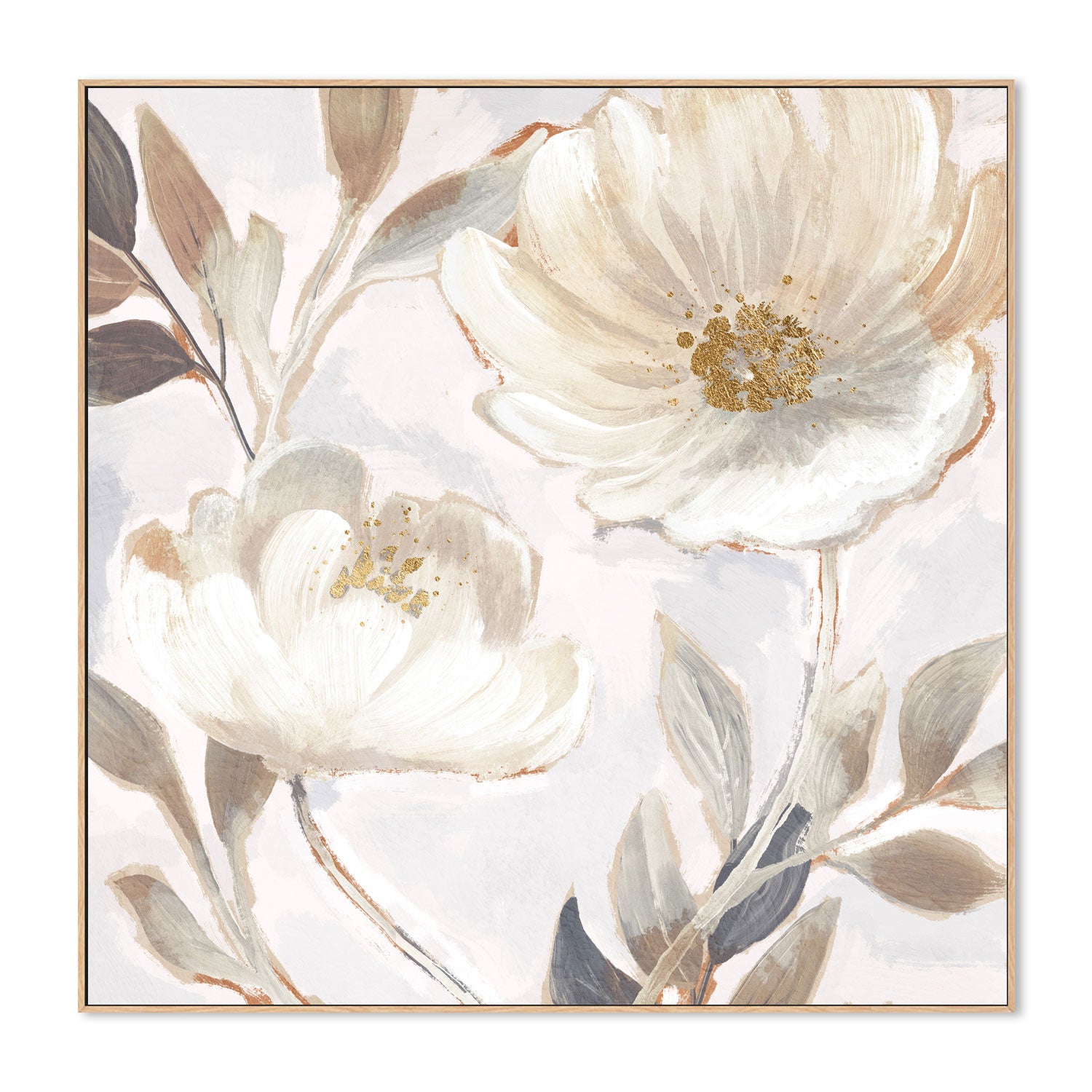 wall-art-print-canvas-poster-framed-Whisper White Florals, Style B , By Nina Blue-4