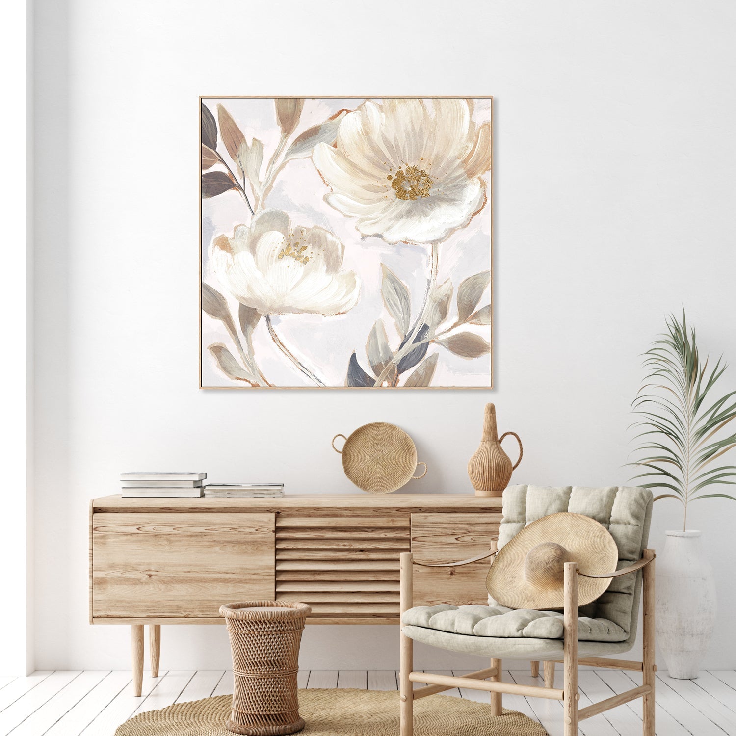 wall-art-print-canvas-poster-framed-Whisper White Florals, Style B , By Nina Blue-7