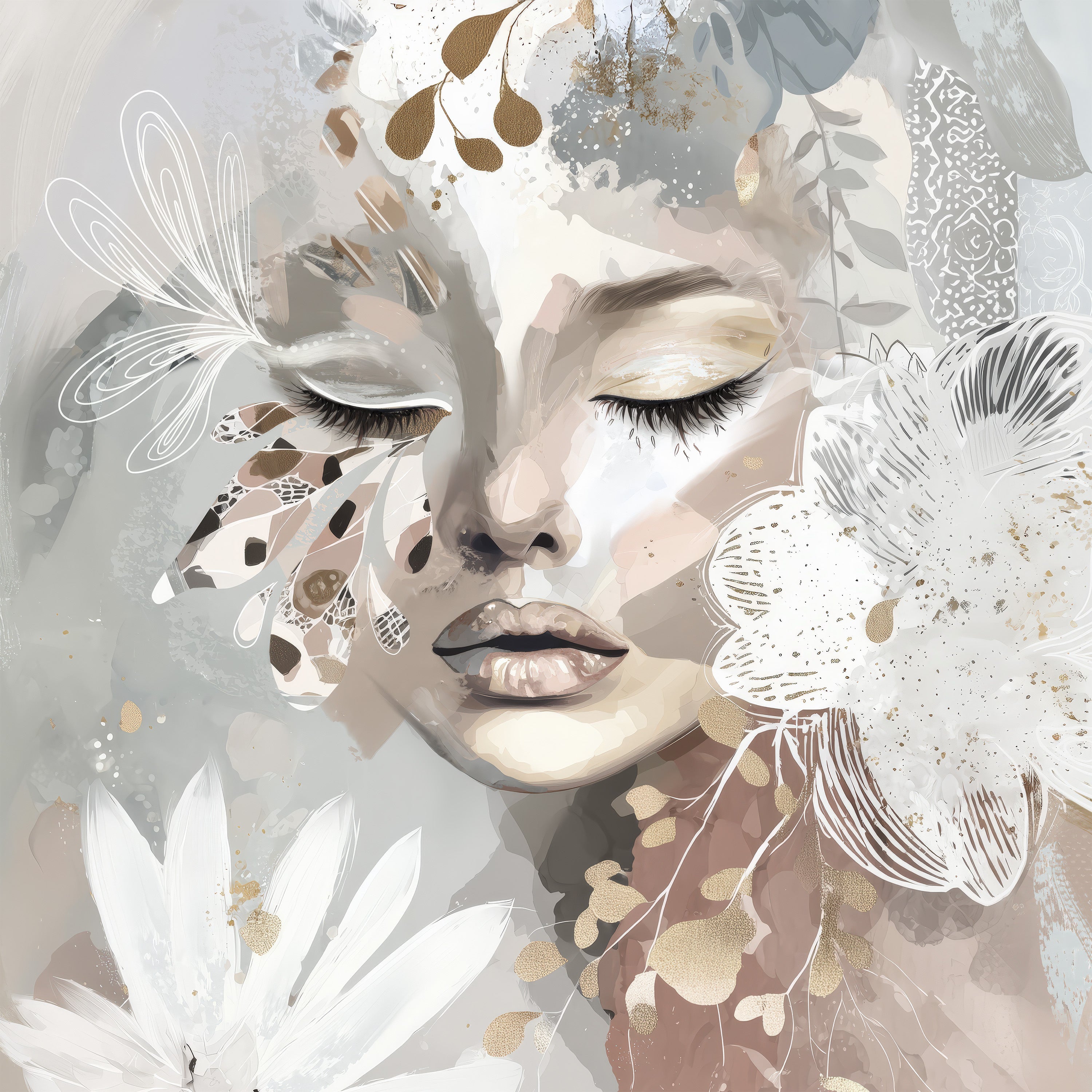 wall-art-print-canvas-poster-framed-Whisper Wing, Style B-1