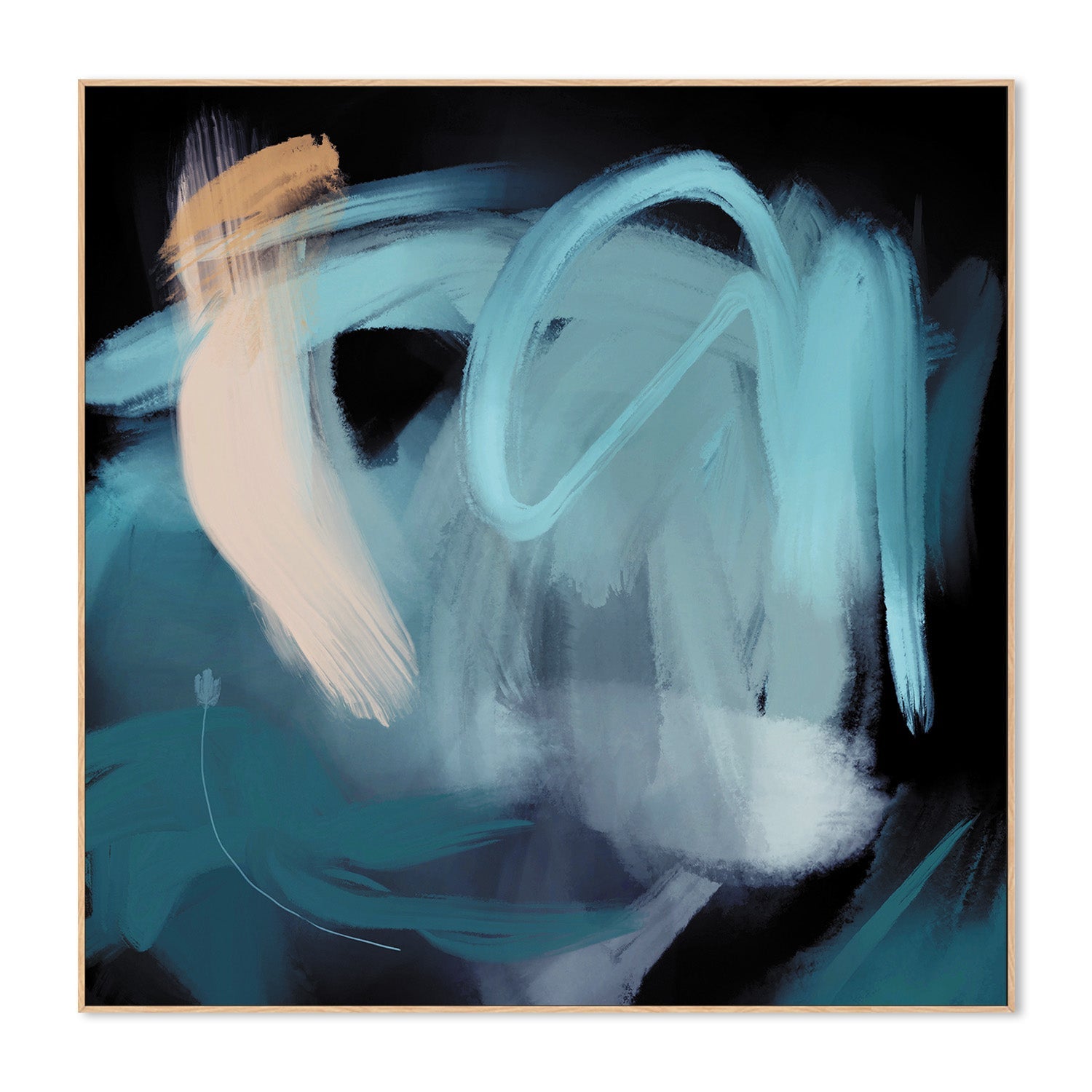 wall-art-print-canvas-poster-framed-Whispers of the Ocean , By Rohan Sharma-4