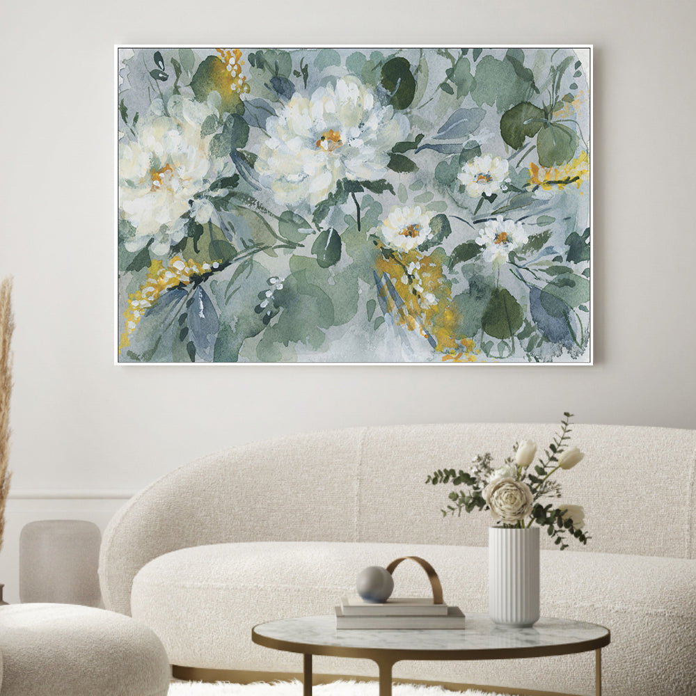 wall-art-print-canvas-poster-framed-White Bouquet, Style A , By Lucrecia Caporale-2