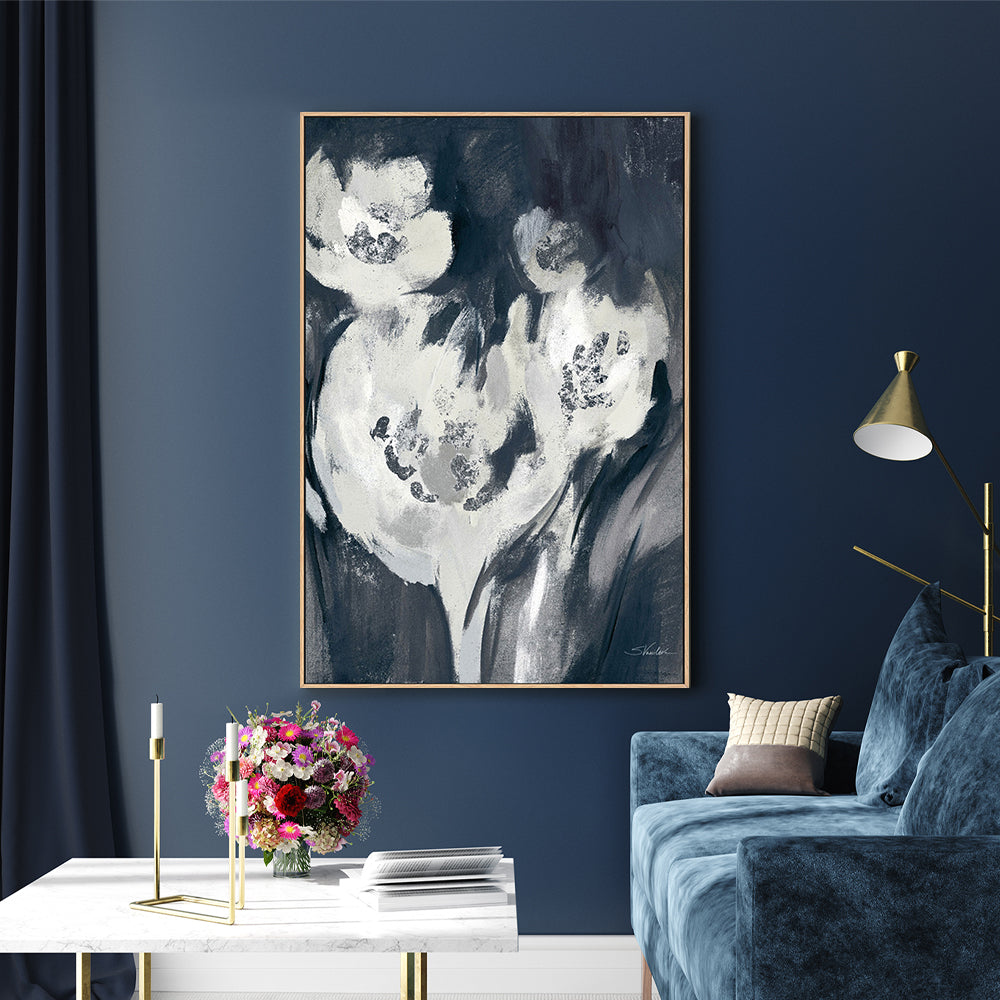 wall-art-print-canvas-poster-framed-White Fairy Tale Floral, Style B-by-Silvia Vassileva-Gioia Wall Art