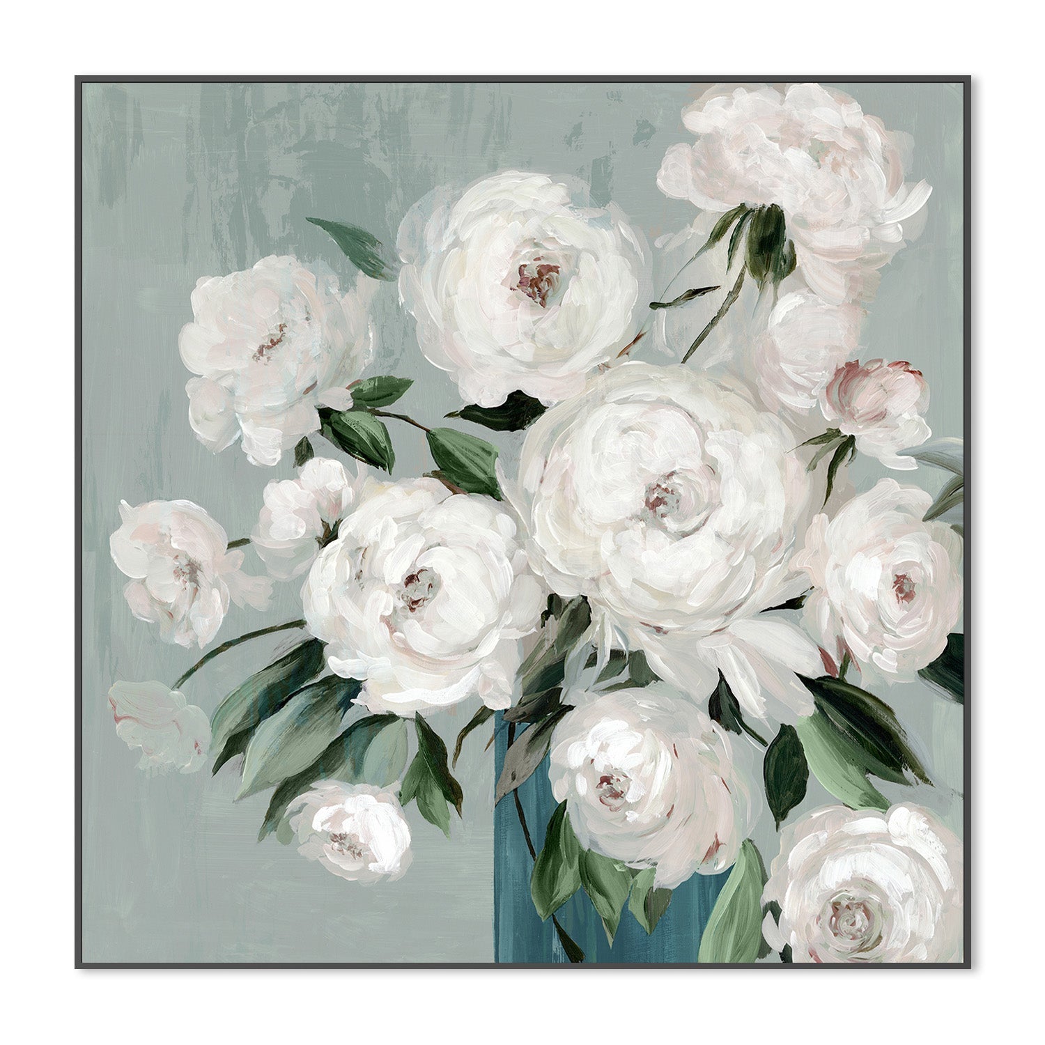 wall-art-print-canvas-poster-framed-White Flower Clusters , By Asia Jensen-3
