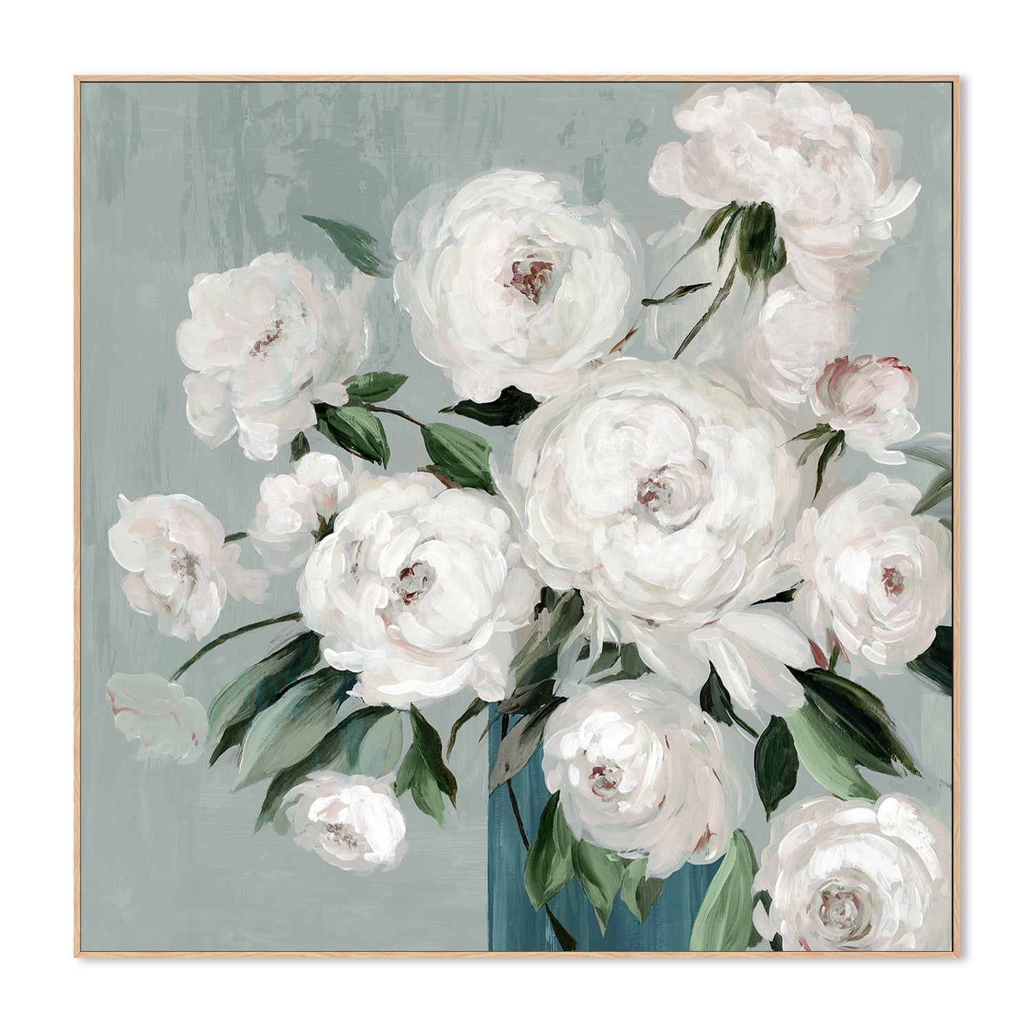 wall-art-print-canvas-poster-framed-White Flower Clusters , By Asia Jensen-4